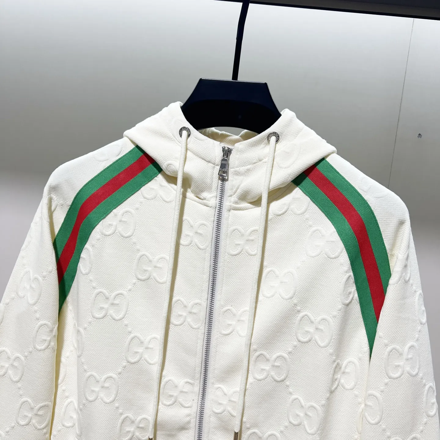 GG Monogram Web-Stripe Zip-Up Hoodie D20020071 — view 4