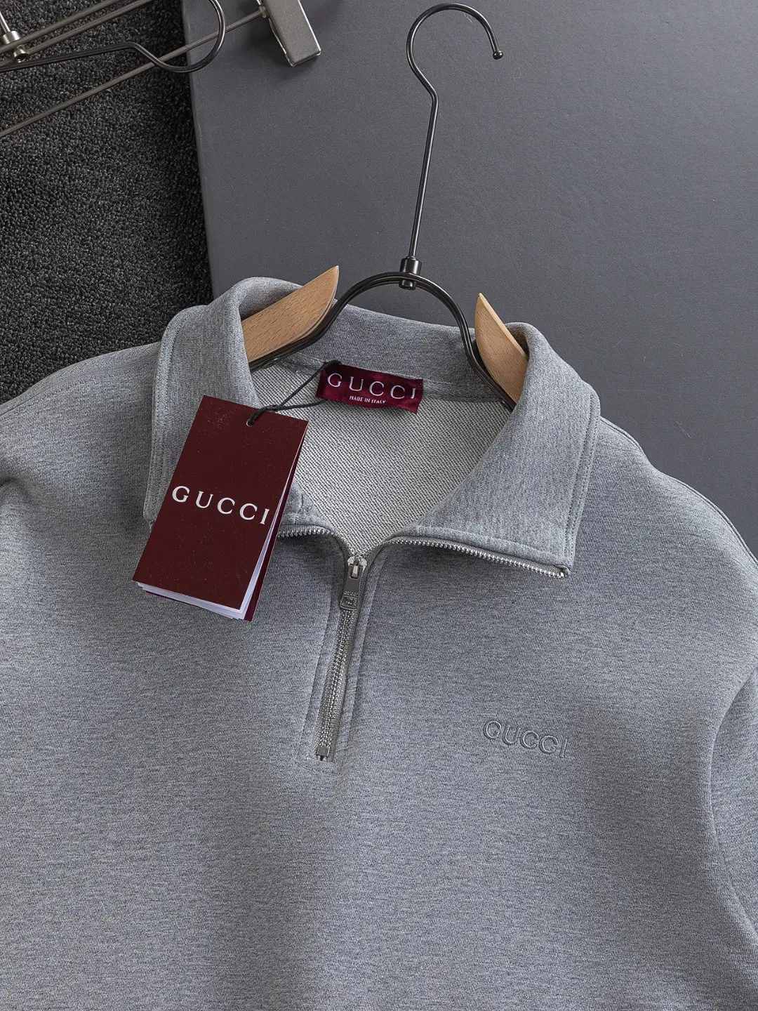 Logo-Embroidered Quarter-Zip Sweatshirt D20022831 — view 4
