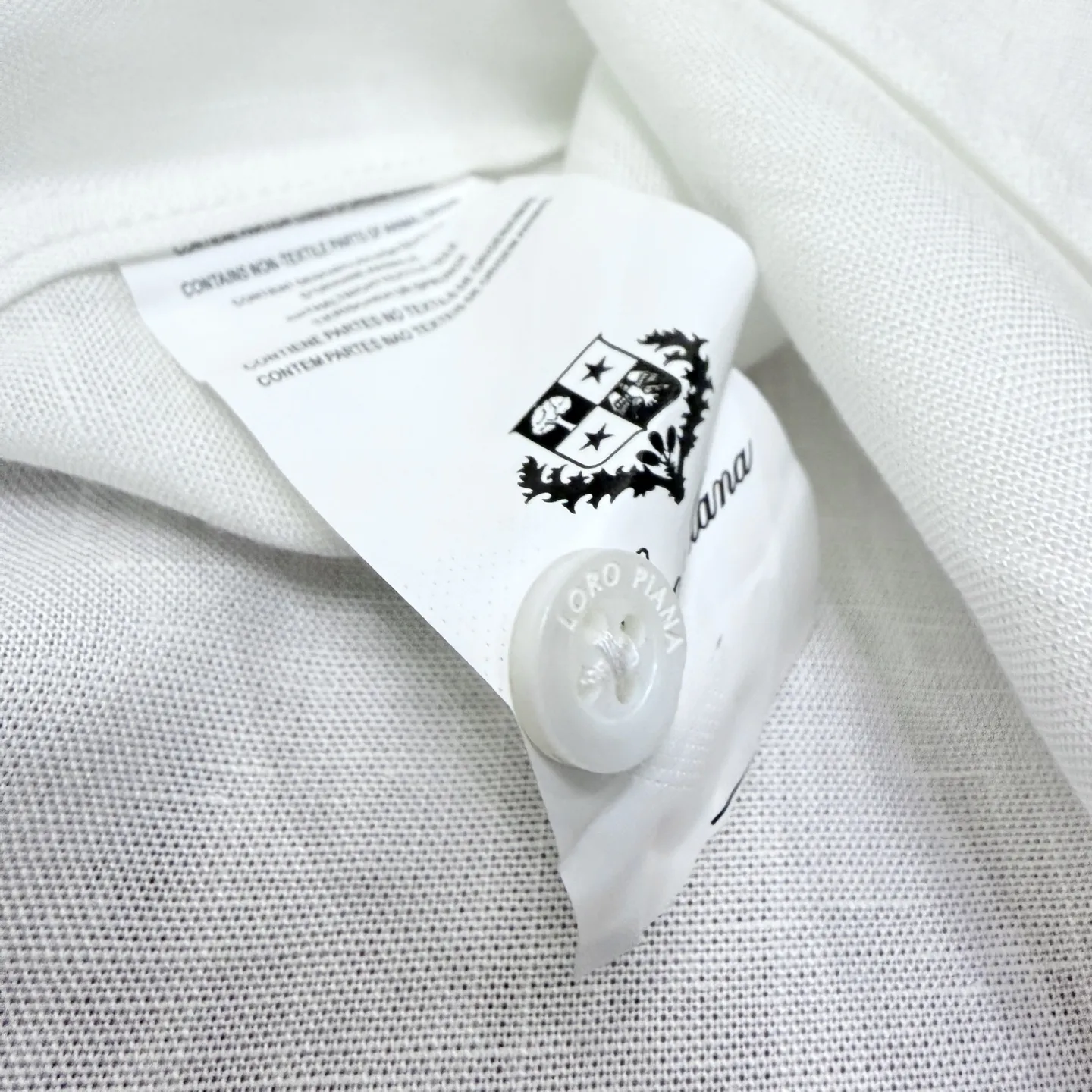 Embroidered Logo Long-Sleeve Linen Shirt D20021355 — view 9