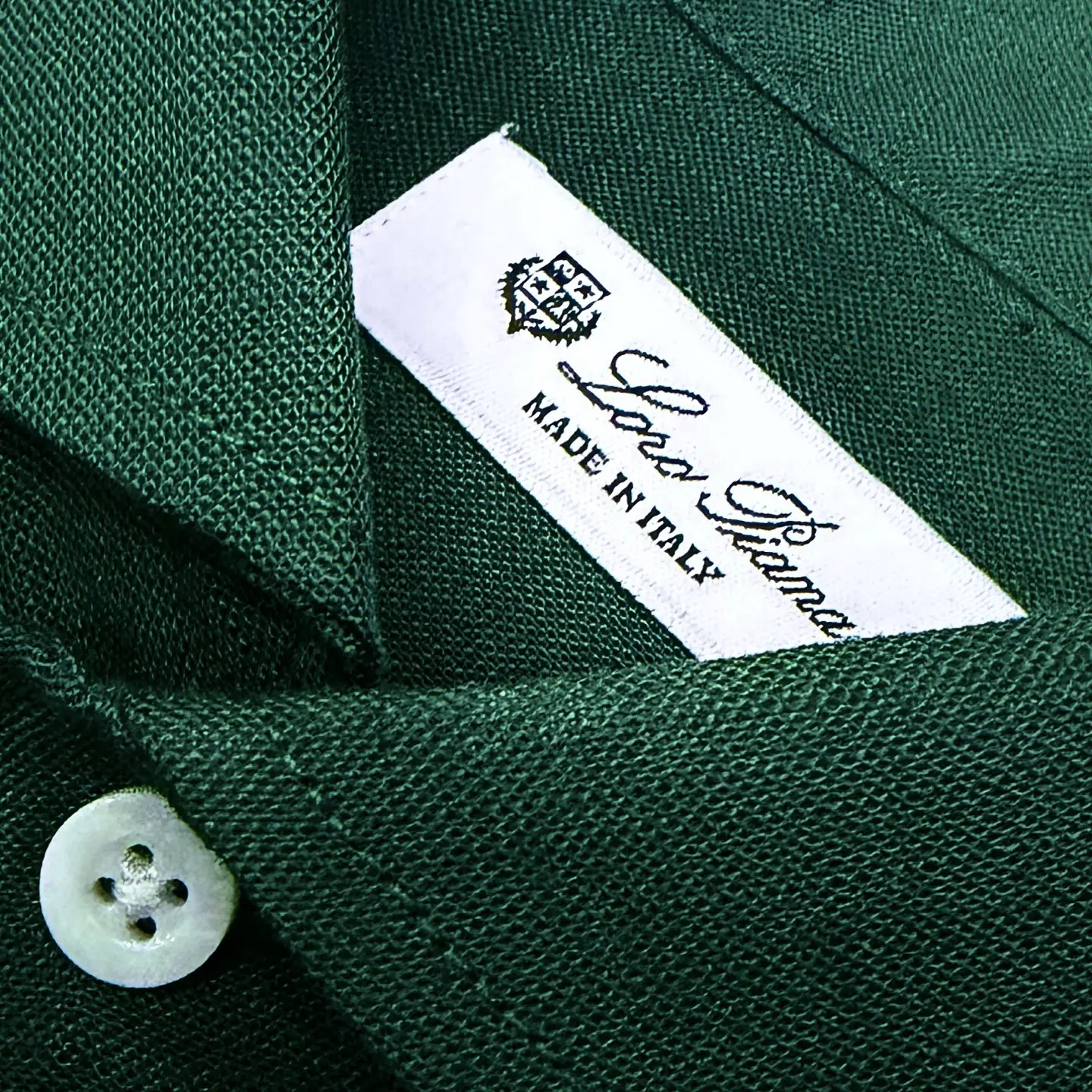 Embroidered Logo Long-Sleeve Linen Shirt D20021354 — view 3