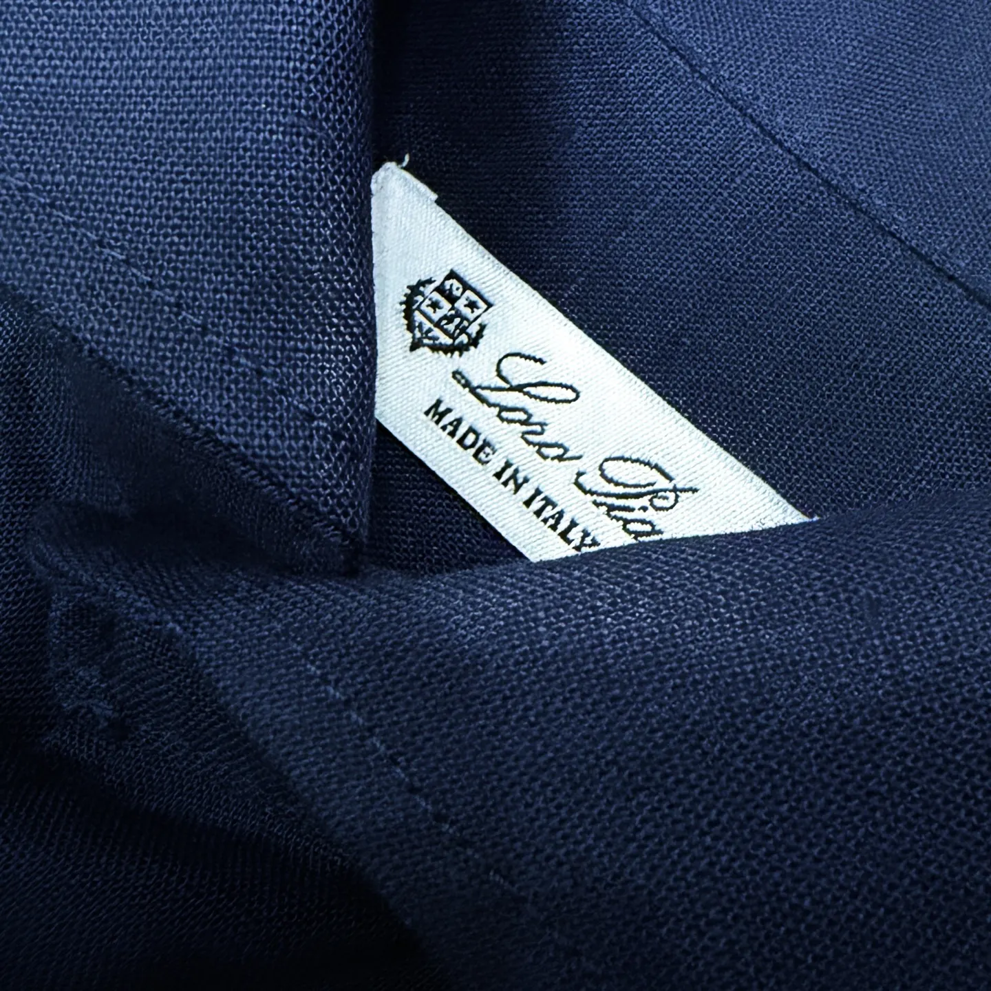 Embroidered Logo Long-Sleeve Linen Shirt D20021353 — view 3