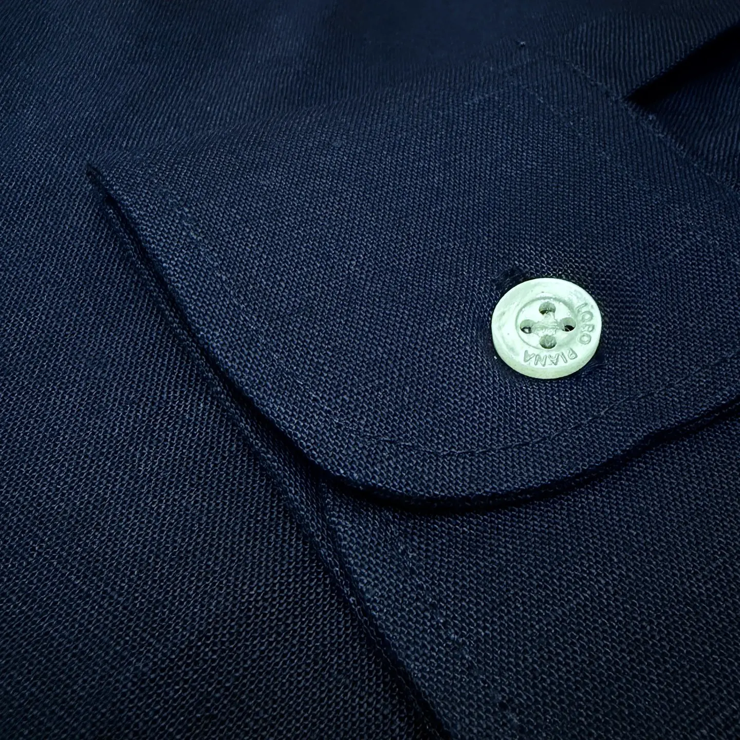 Embroidered Logo Long-Sleeve Linen Shirt D20021353 — view 6