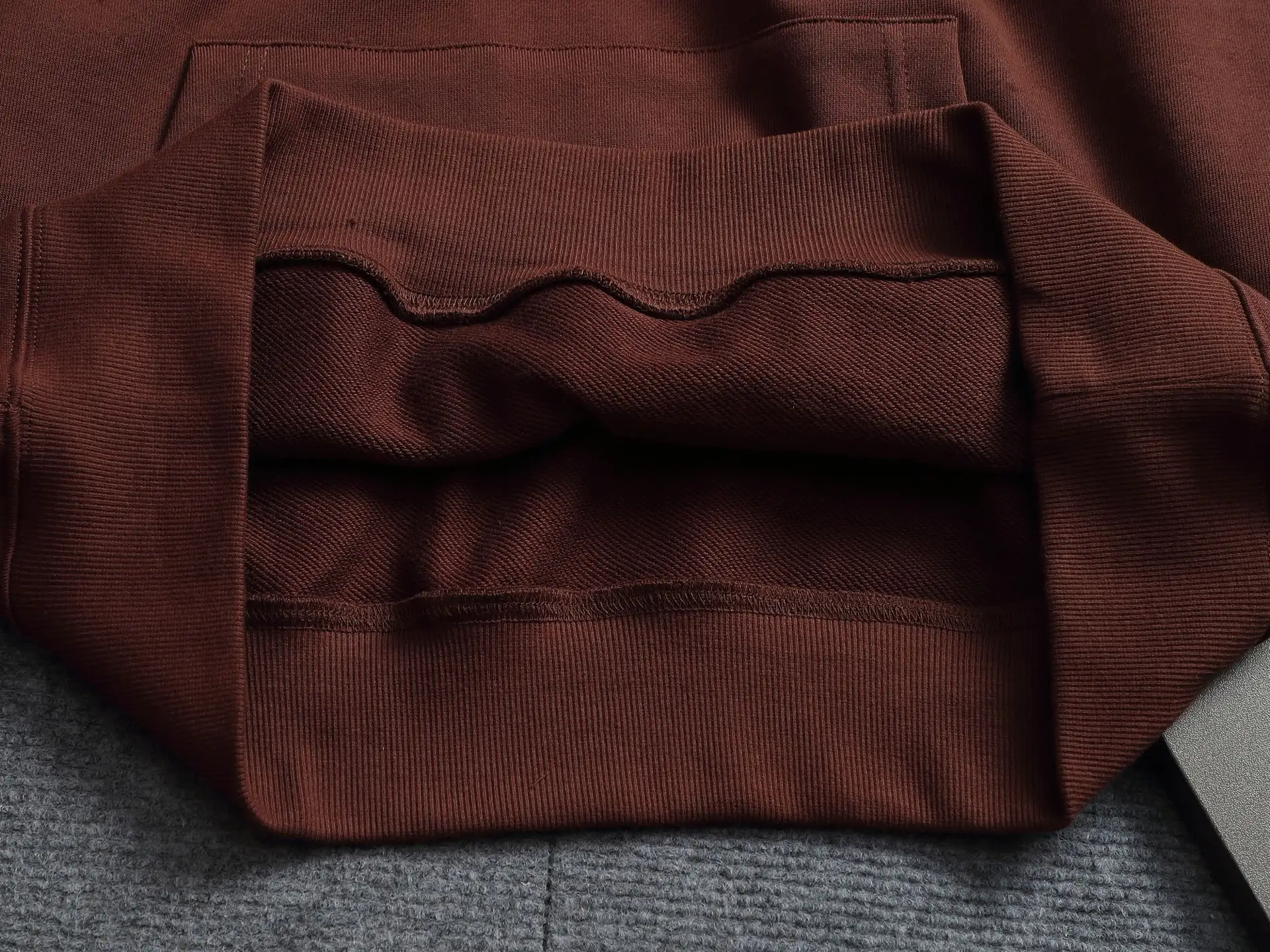Embossed Logo Cotton-Blend Hoodie D20022013 — view 9