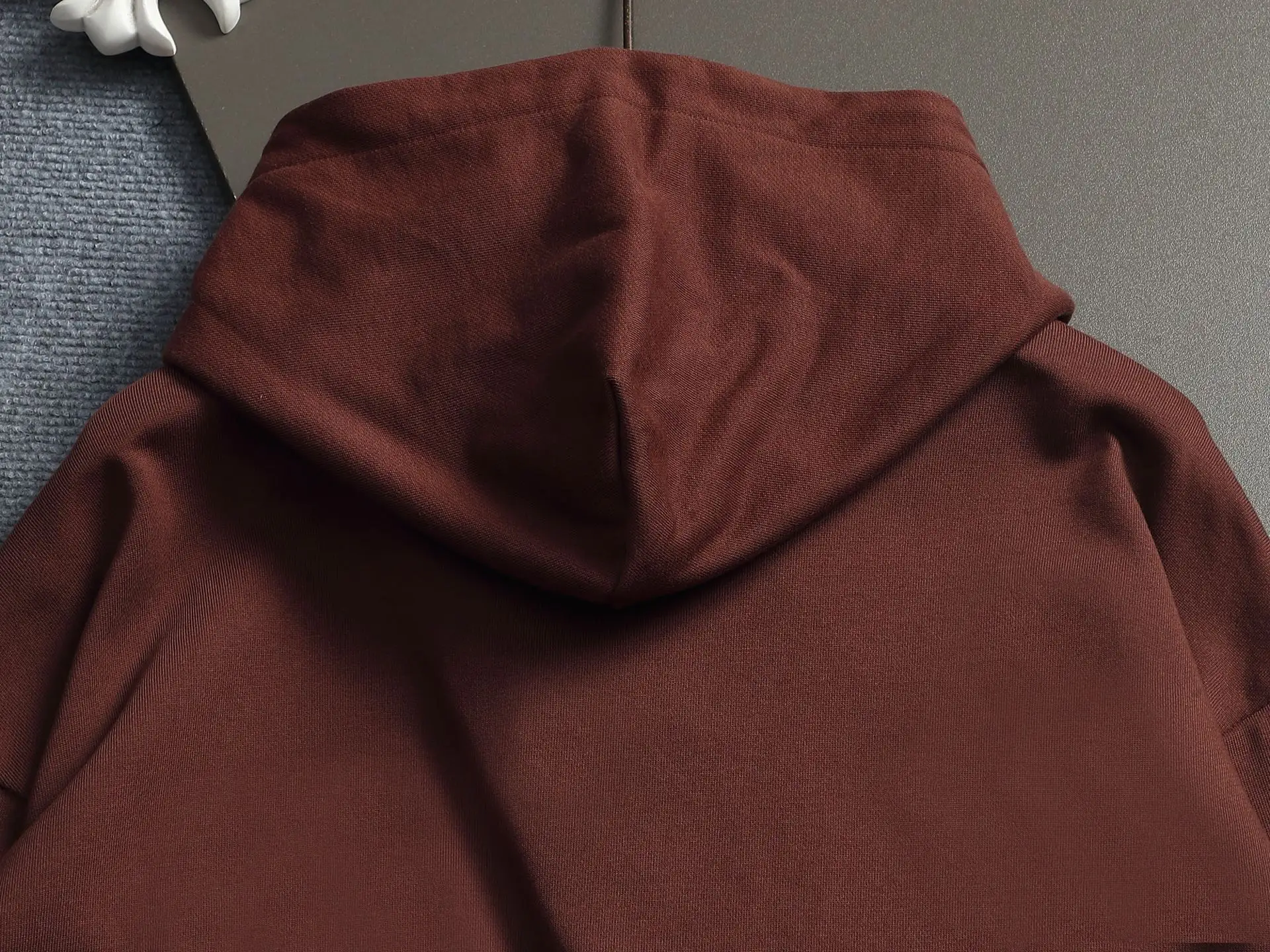 Embossed Logo Cotton-Blend Hoodie D20022013 — view 11