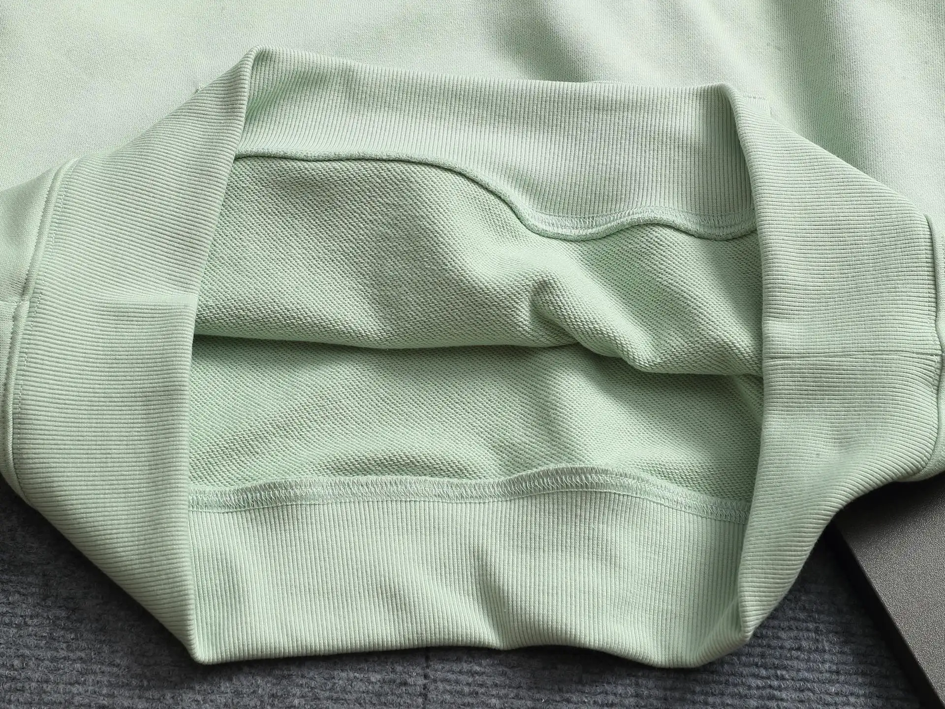 Embossed Logo Cotton-Blend Hoodie D20022011 — view 9