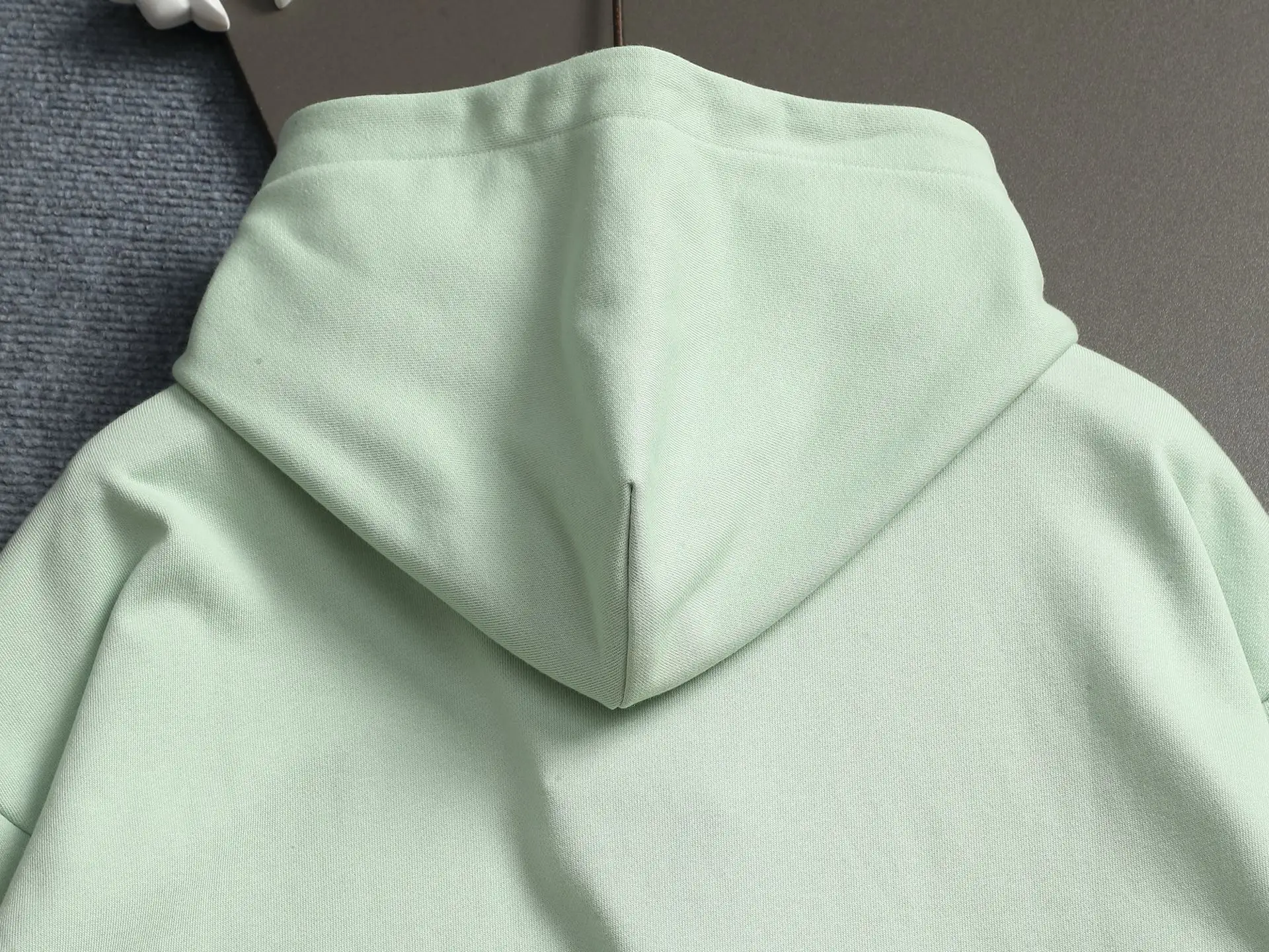 Embossed Logo Cotton-Blend Hoodie D20022011 — view 11