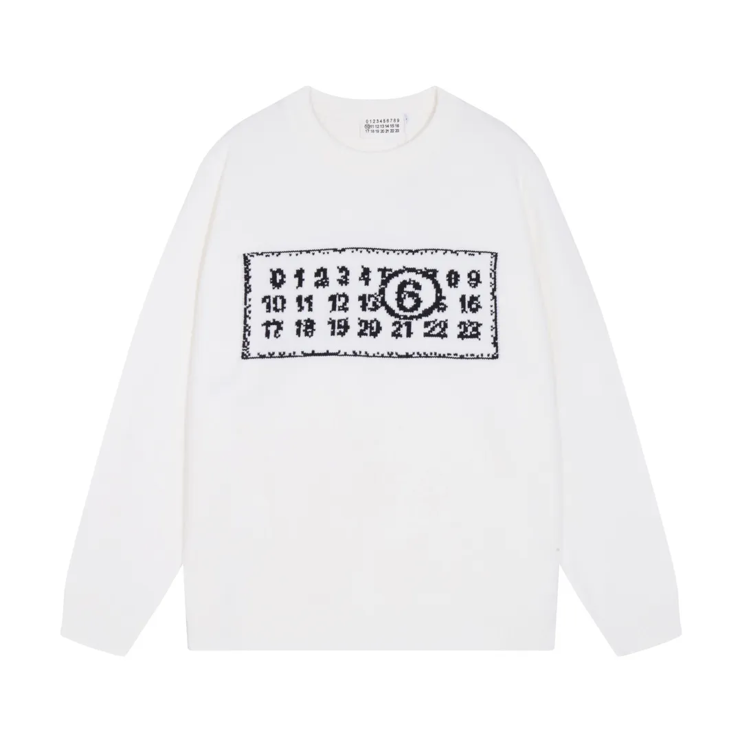 MM6 Logo Jacquard Crew-Neck Sweater D20022064