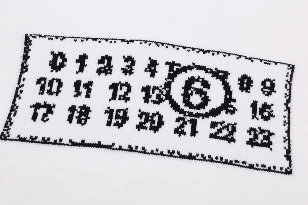 MM6 Logo Jacquard Crew-Neck Sweater D20022064 — view 8