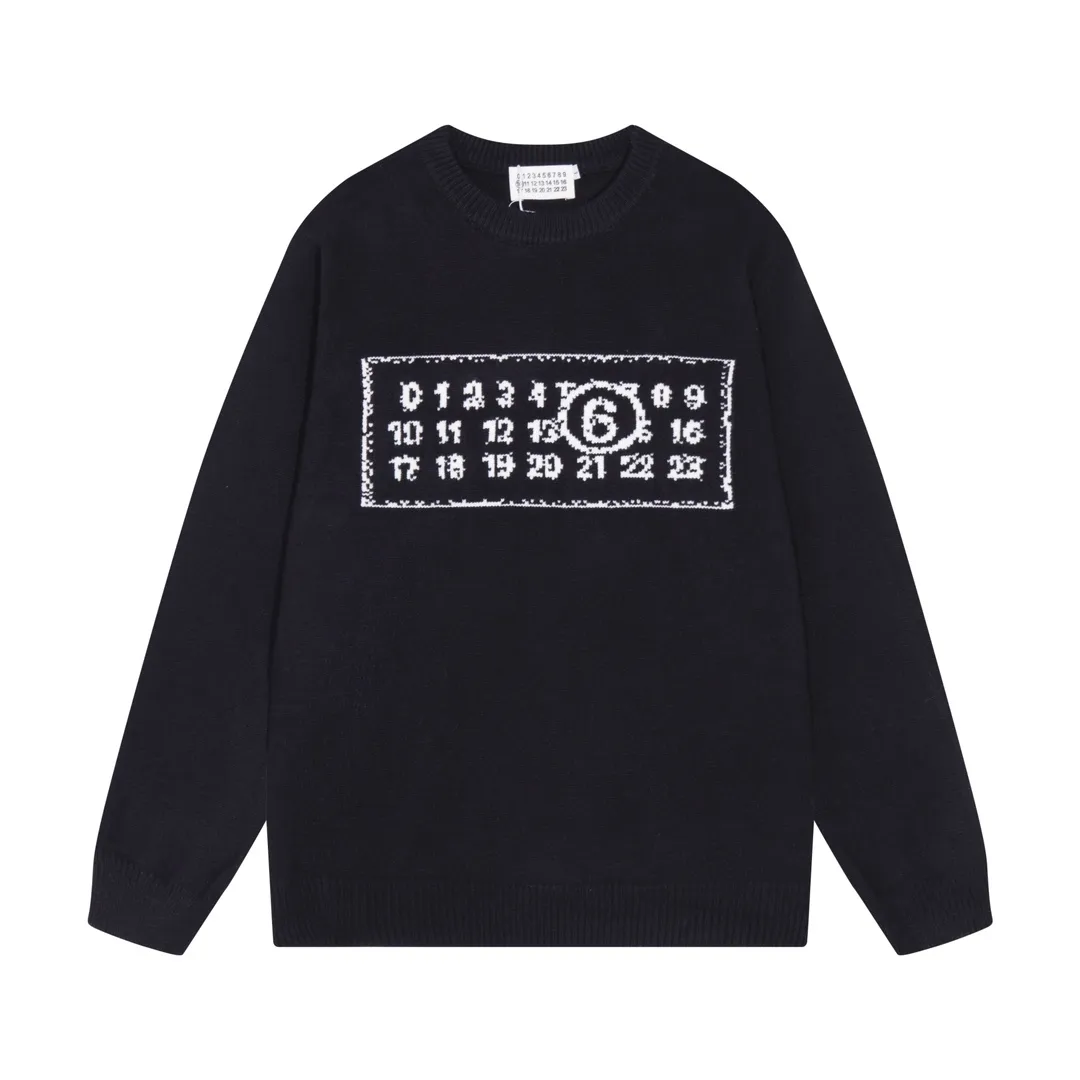 MM6 Maison Margiela Logo Jacquard Crew-Neck Sweater D20022065