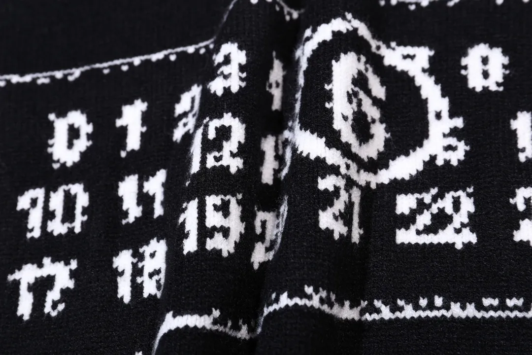 MM6 Maison Margiela Logo Jacquard Crew-Neck Sweater D20022065 — view 4
