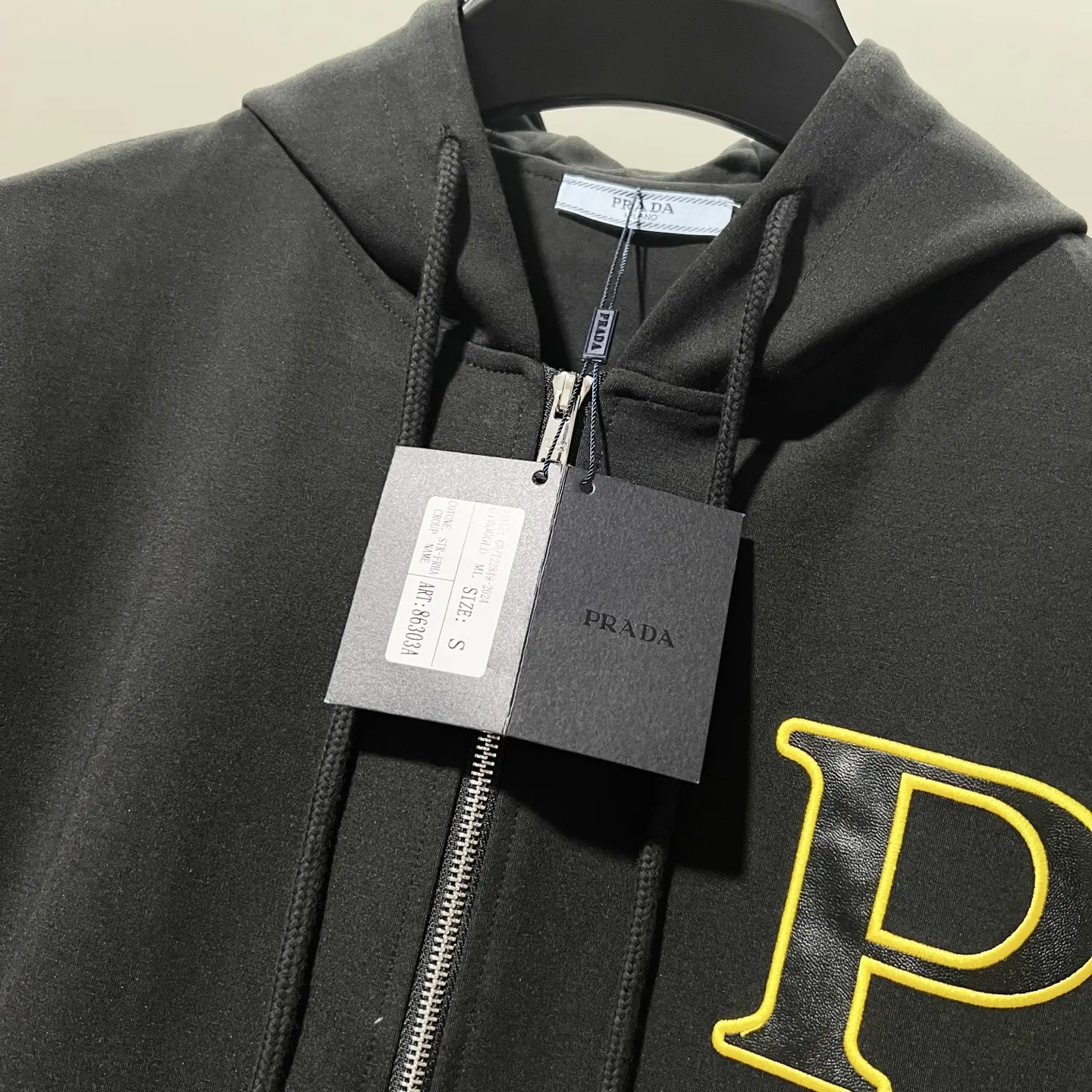 Logo-Embroidered Zip-Up Hooded Sweatshirt D20020064 — view 5