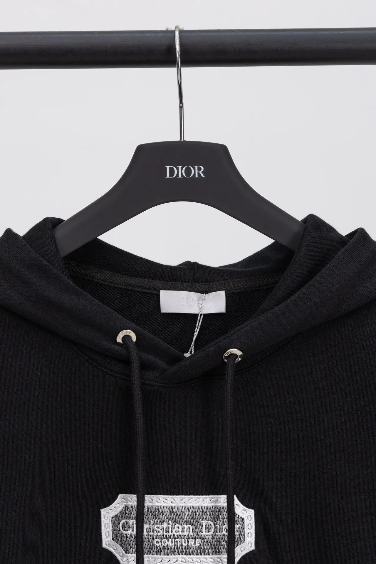 Logo Embroidery Cotton-Jersey Hoodie D20019878 — view 3