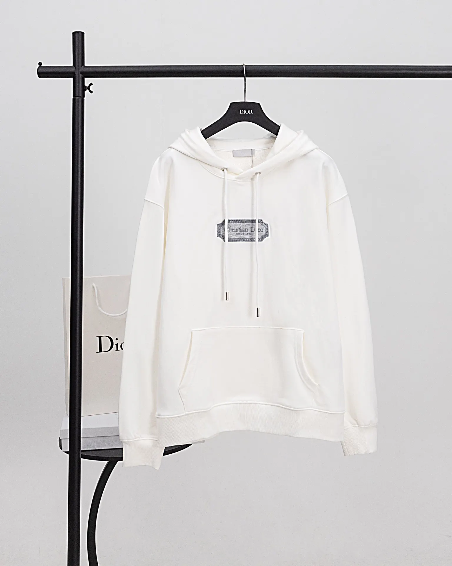Logo Embroidery Cotton-Terry Hoodie D20019880