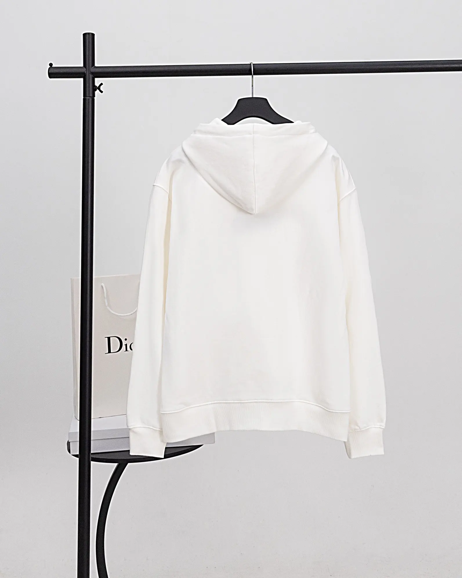 Logo Embroidery Cotton-Terry Hoodie D20019880 — view 2