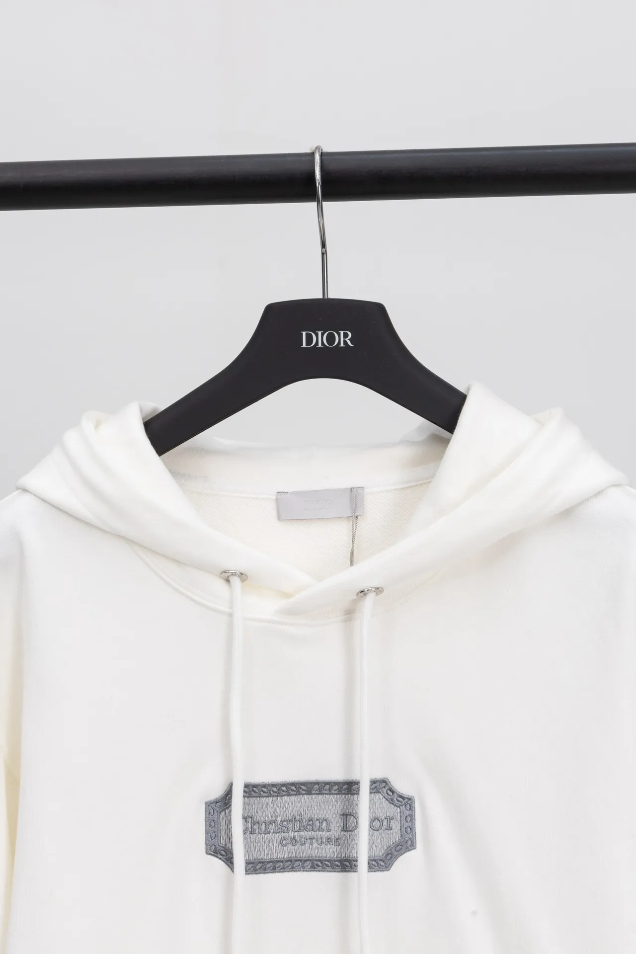 Logo Embroidery Cotton-Terry Hoodie D20019880 — view 3