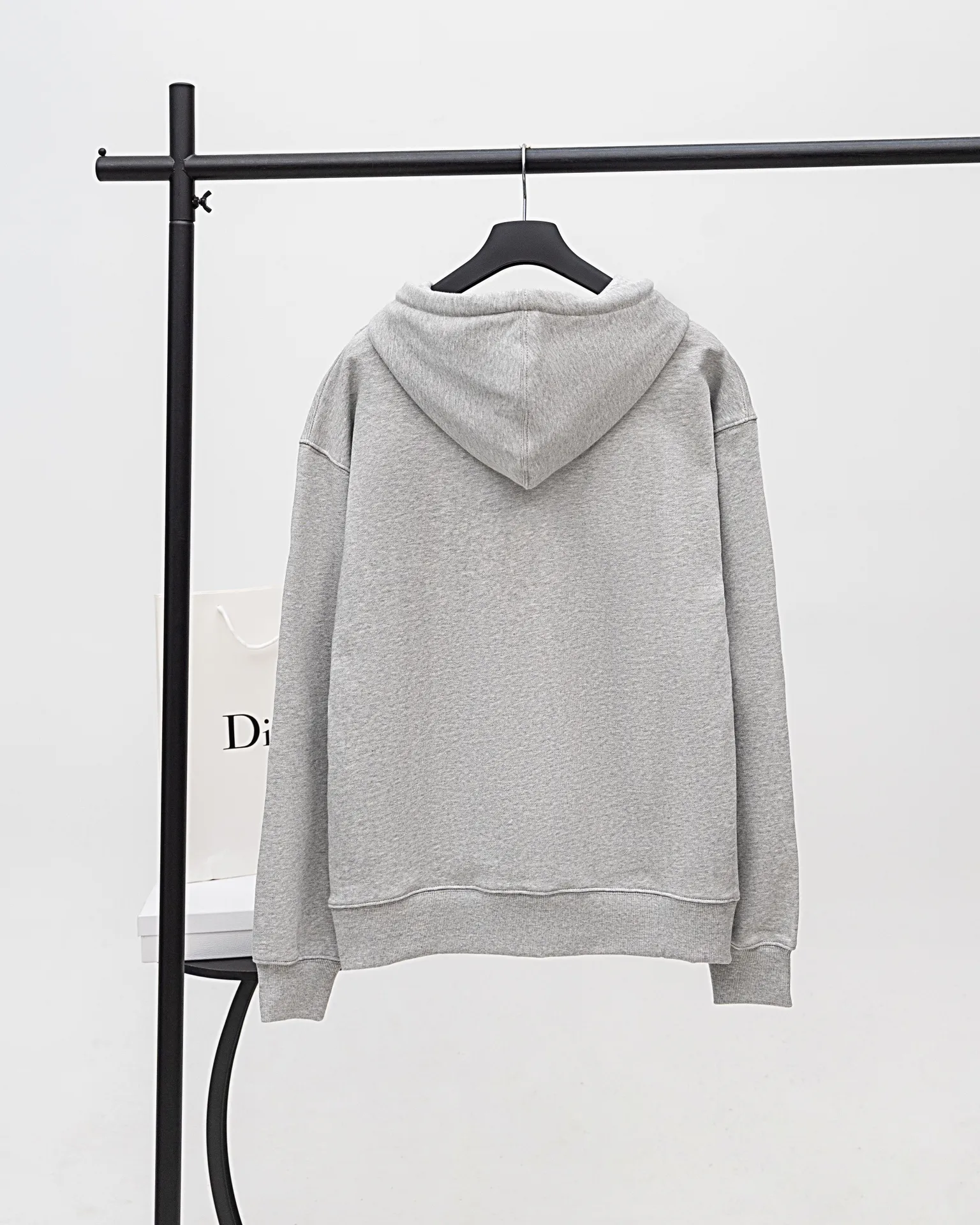 Logo Embroidery Cotton-Terry Hoodie D20019876 — view 2