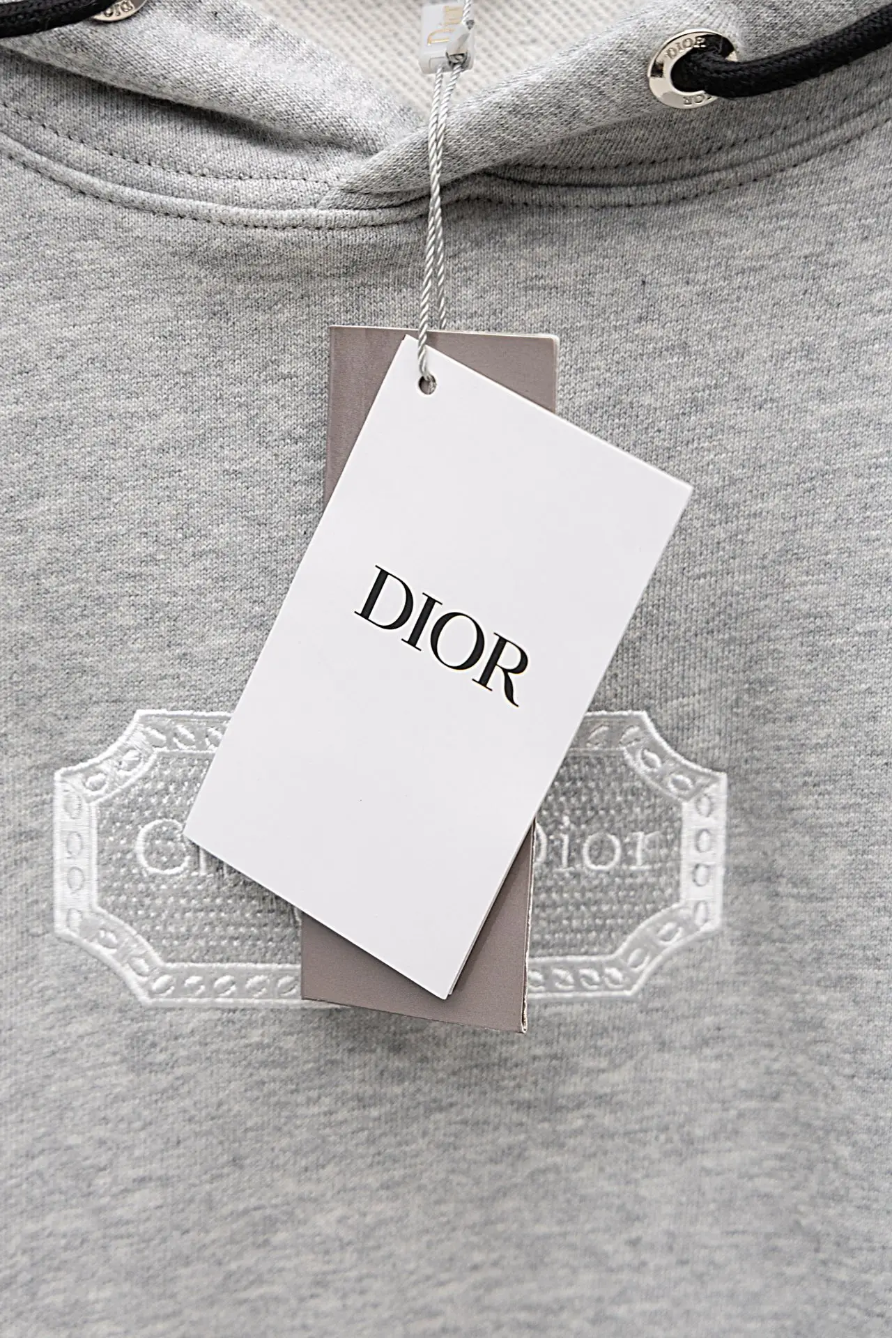 Logo Embroidery Cotton-Terry Hoodie D20019876 — view 8