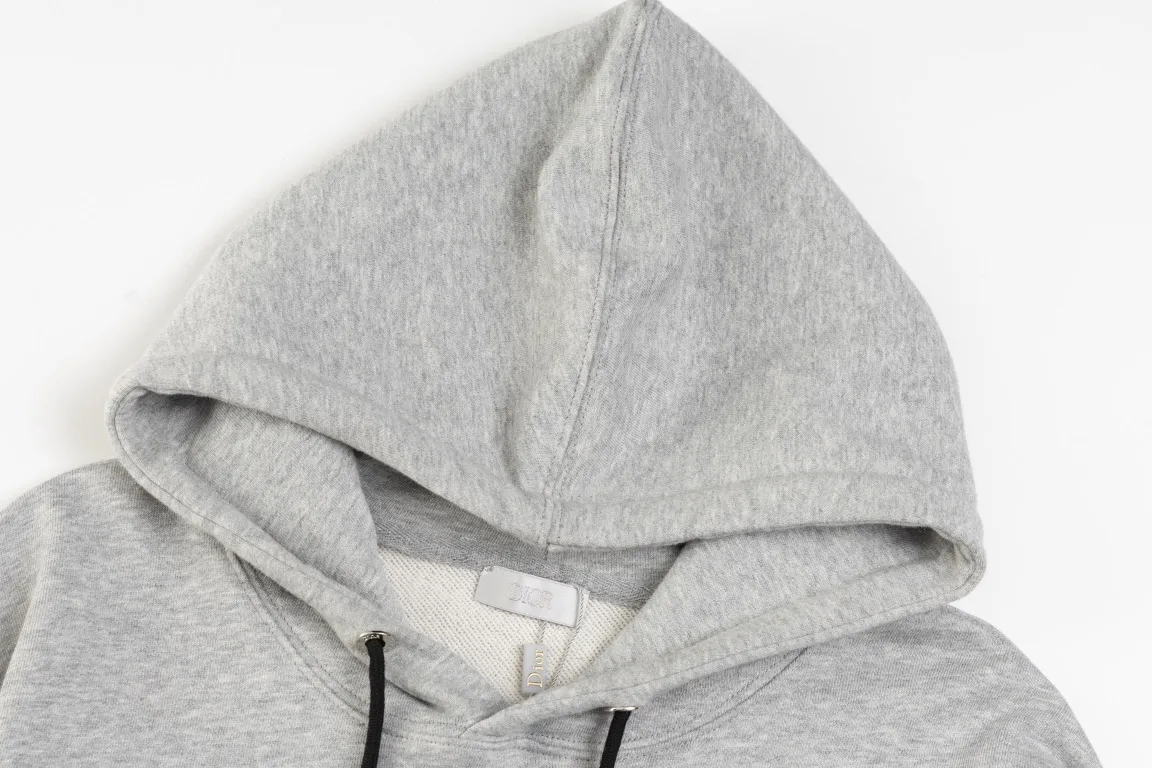 Logo-Embroidered Cotton-Jersey Hoodie D20019877 — view 4