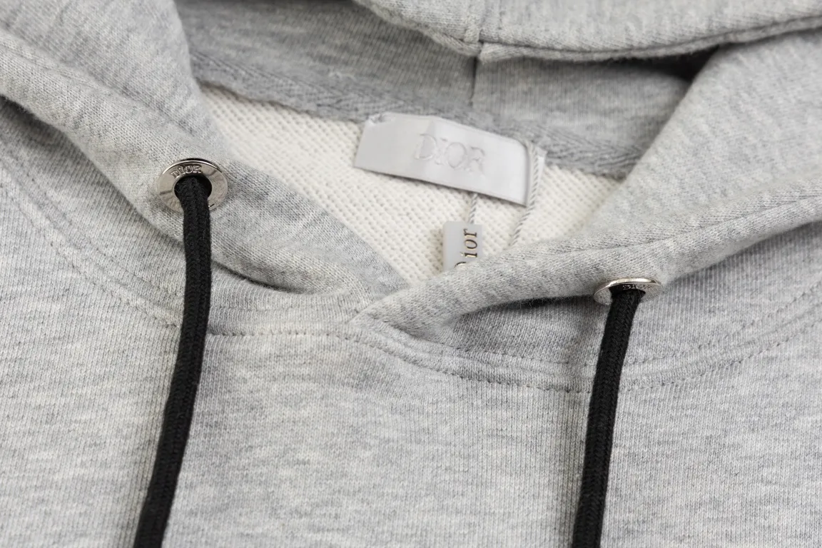 Logo-Embroidered Cotton-Jersey Hoodie D20019877 — view 5