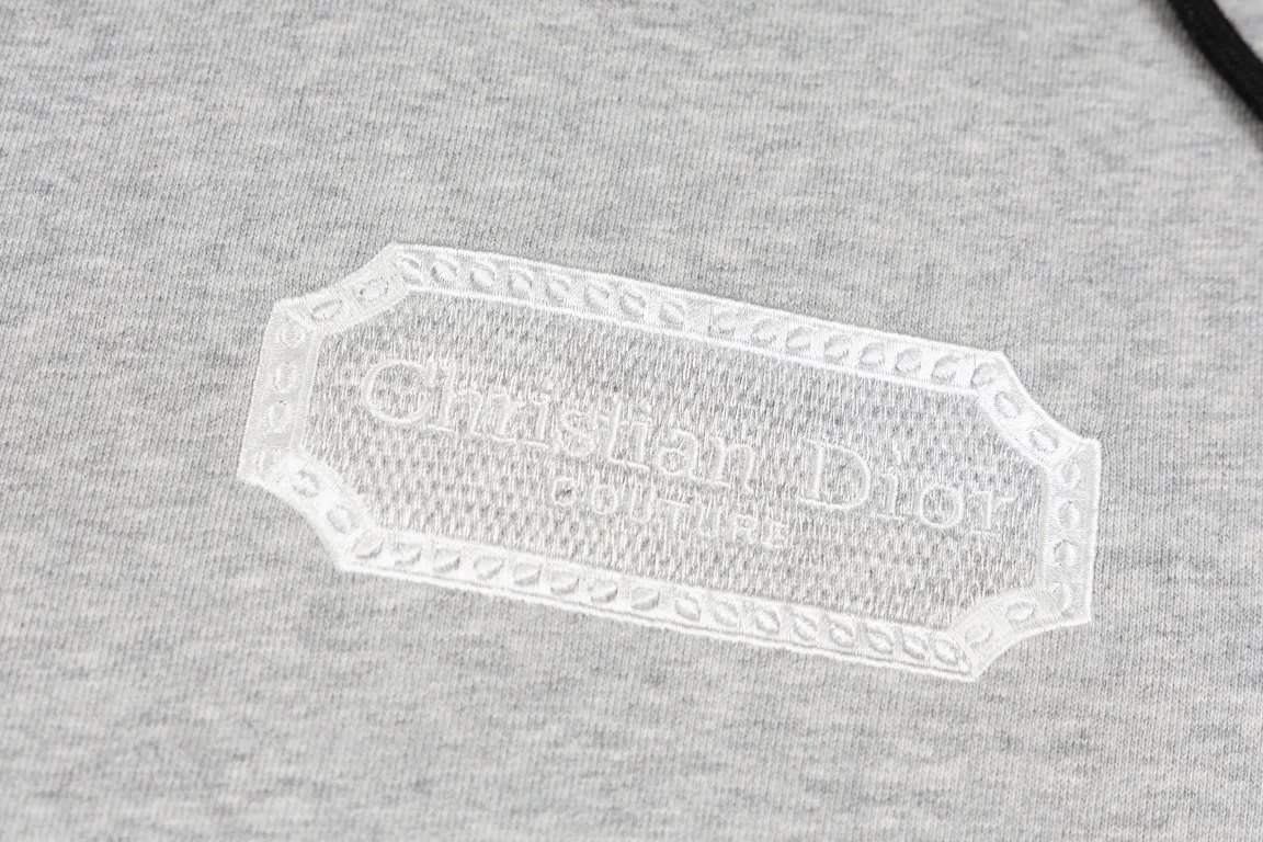 Logo-Embroidered Cotton-Jersey Hoodie D20019877 — view 8