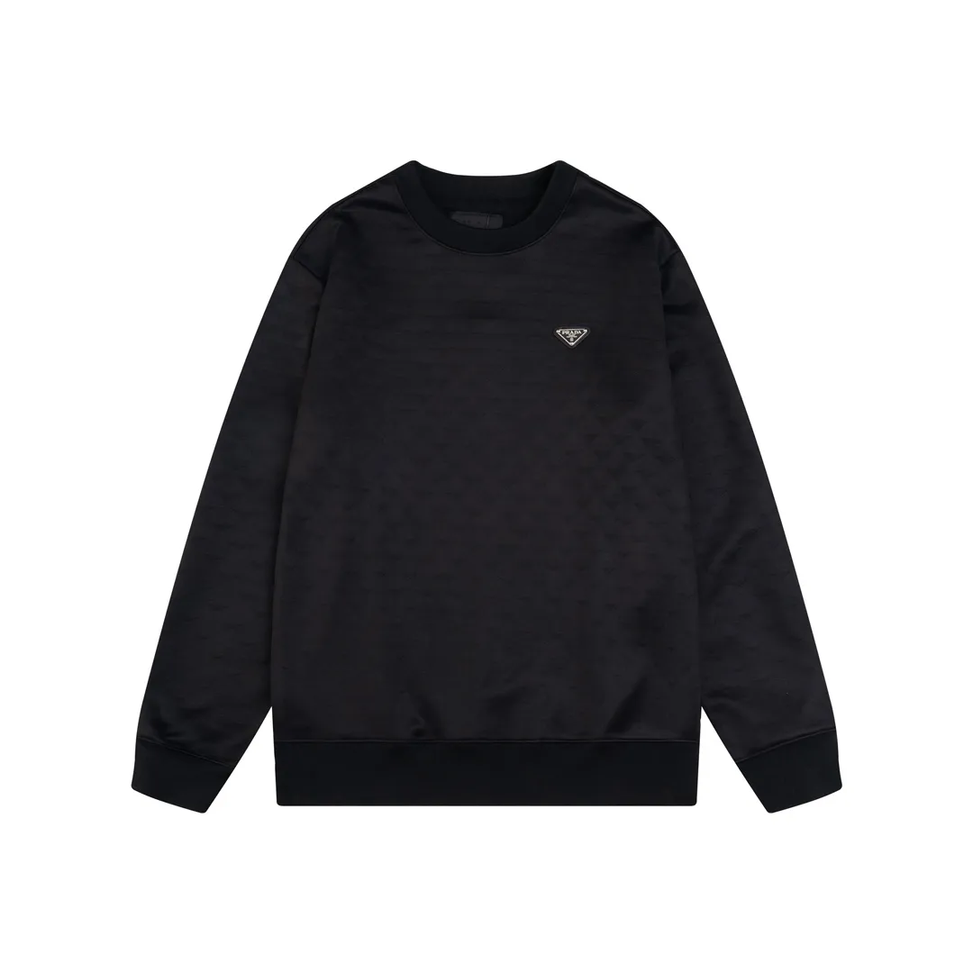 Triangle Jacquard Crew-Neck Sweatshirt D20019897 — view 2