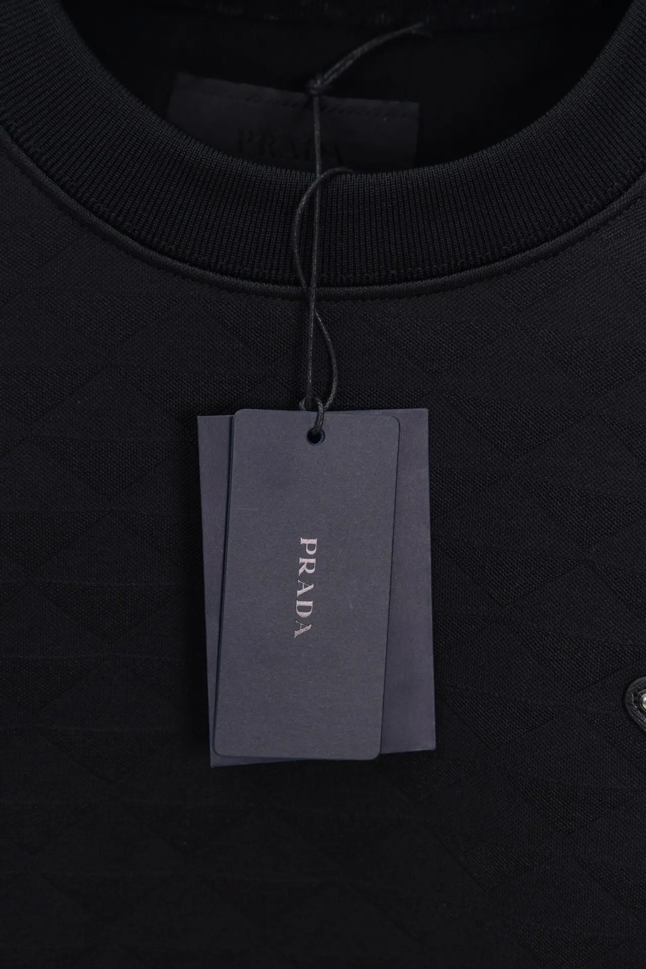 Triangle Jacquard Crew-Neck Sweatshirt D20019896 — view 7