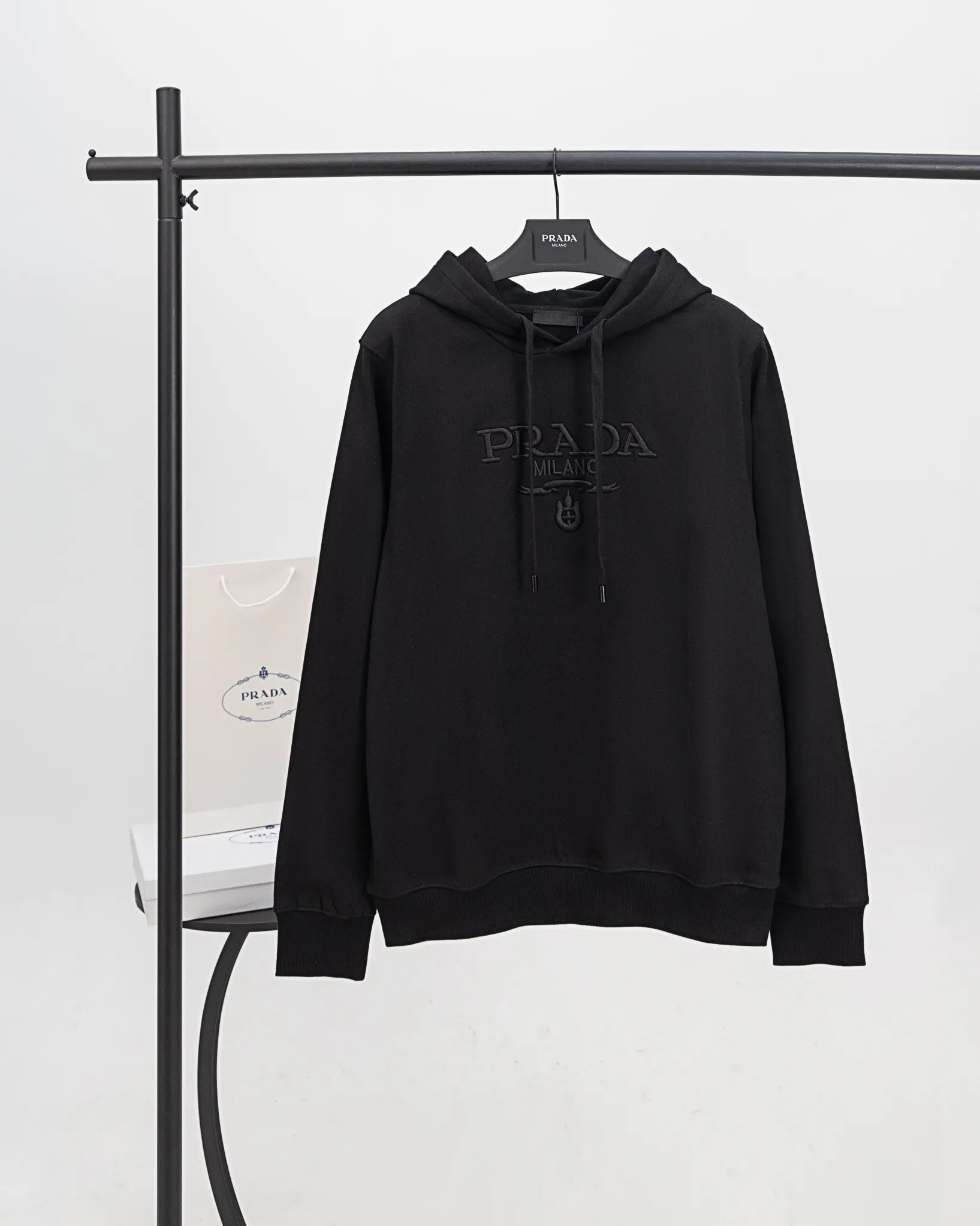 Logo-Embroidered Cotton-Terry Hoodie D20019898