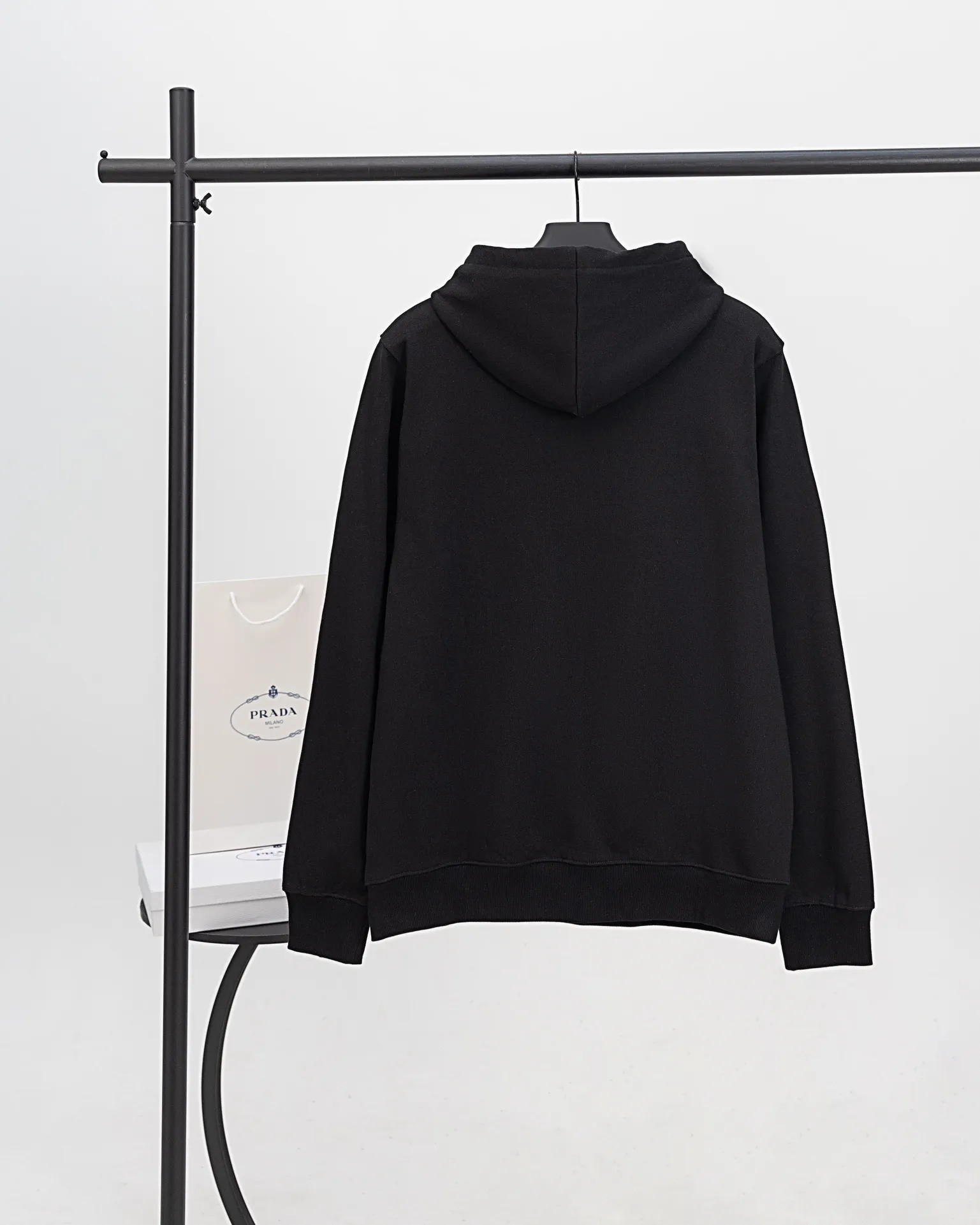 Logo-Embroidered Cotton-Terry Hoodie D20019898 — view 2