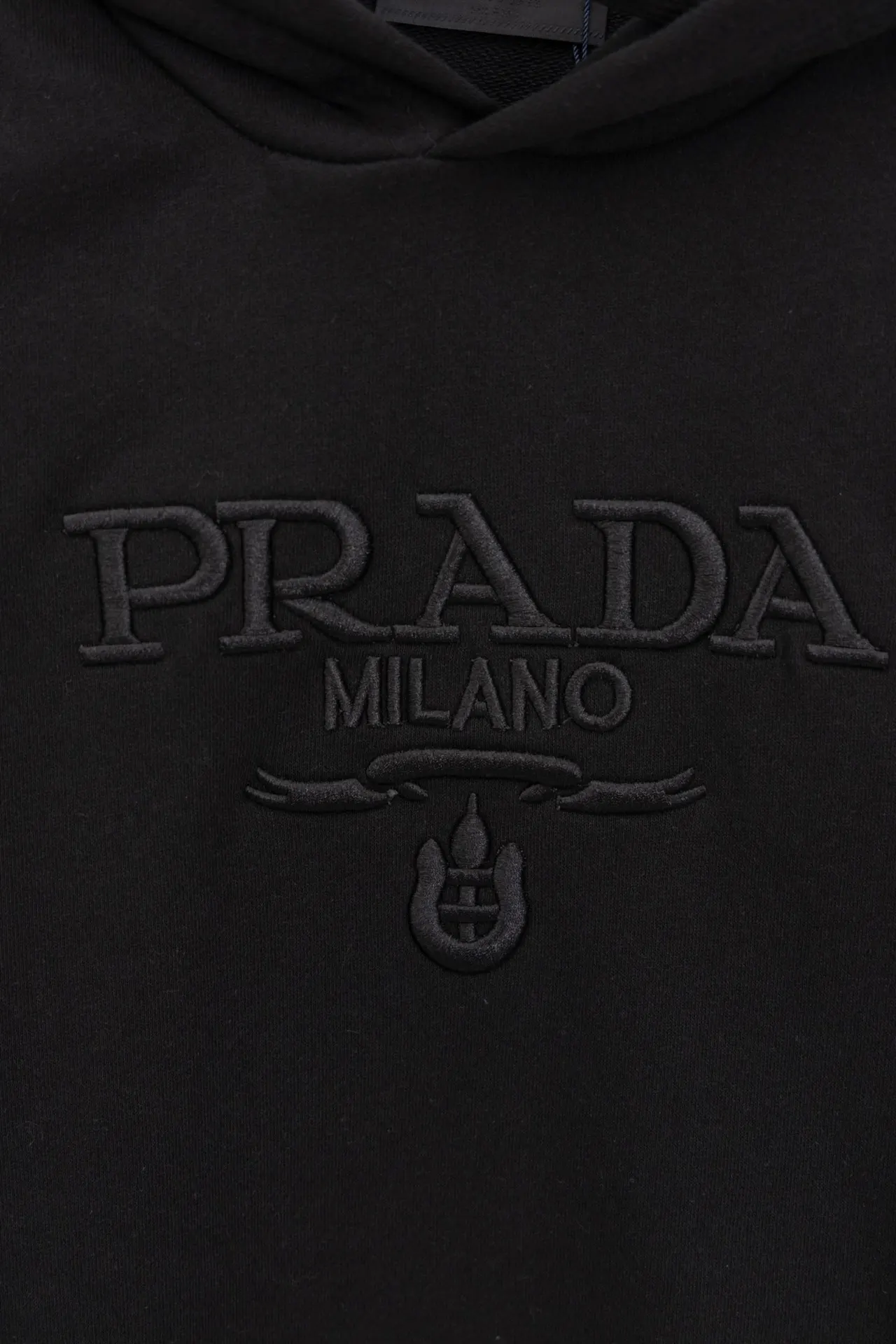 Logo-Embroidered Cotton-Terry Hoodie D20019898 — view 3