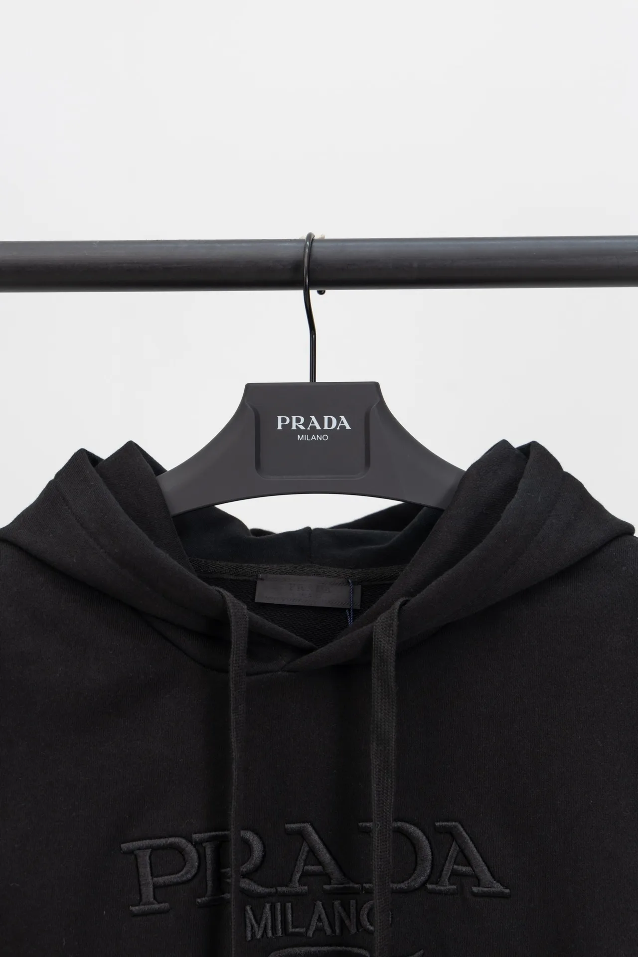 Logo-Embroidered Cotton-Terry Hoodie D20019898 — view 5