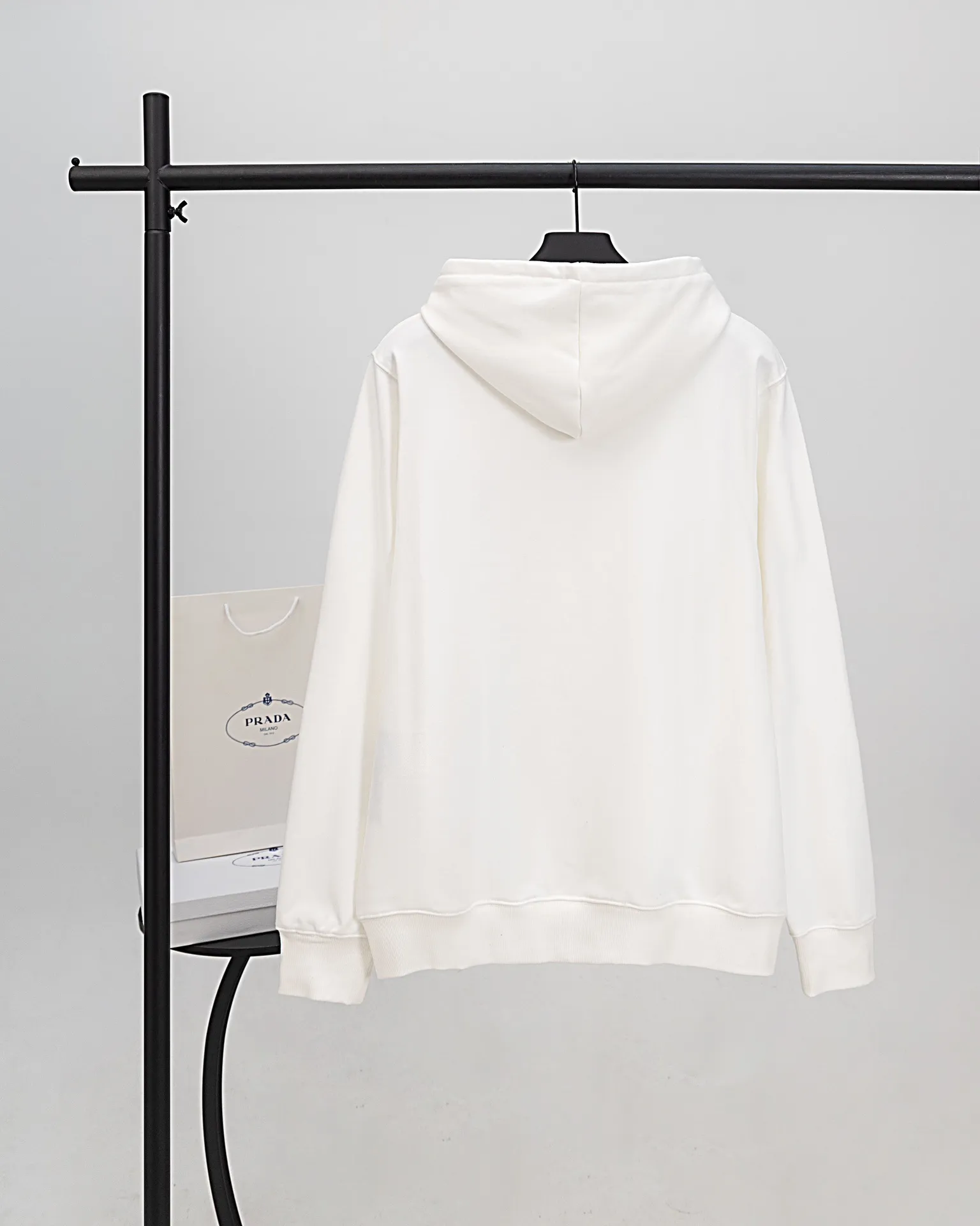 Logo-Embroidered Cotton-Jersey Hoodie D20019900 — view 2