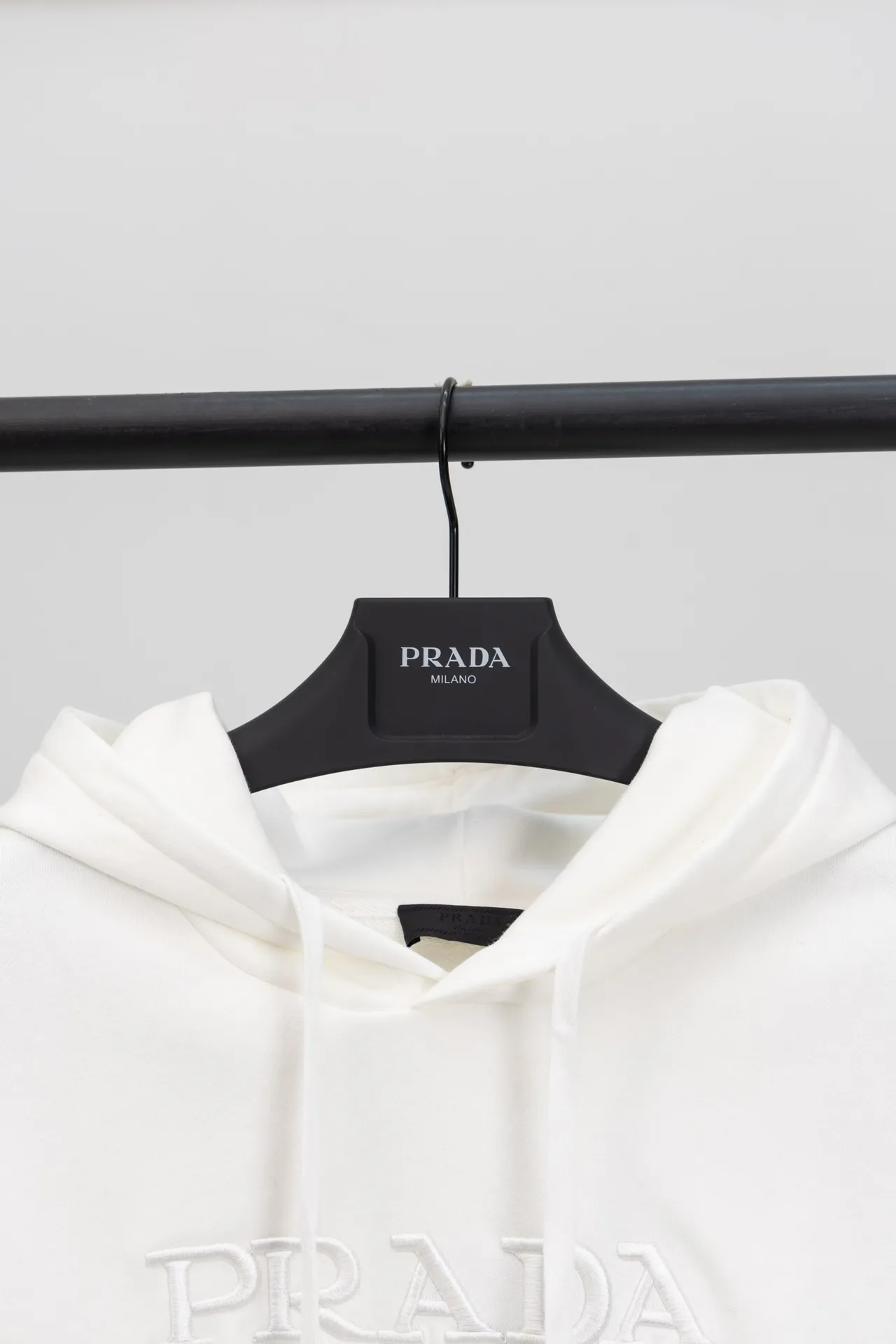 Logo-Embroidered Cotton-Jersey Hoodie D20019900 — view 3