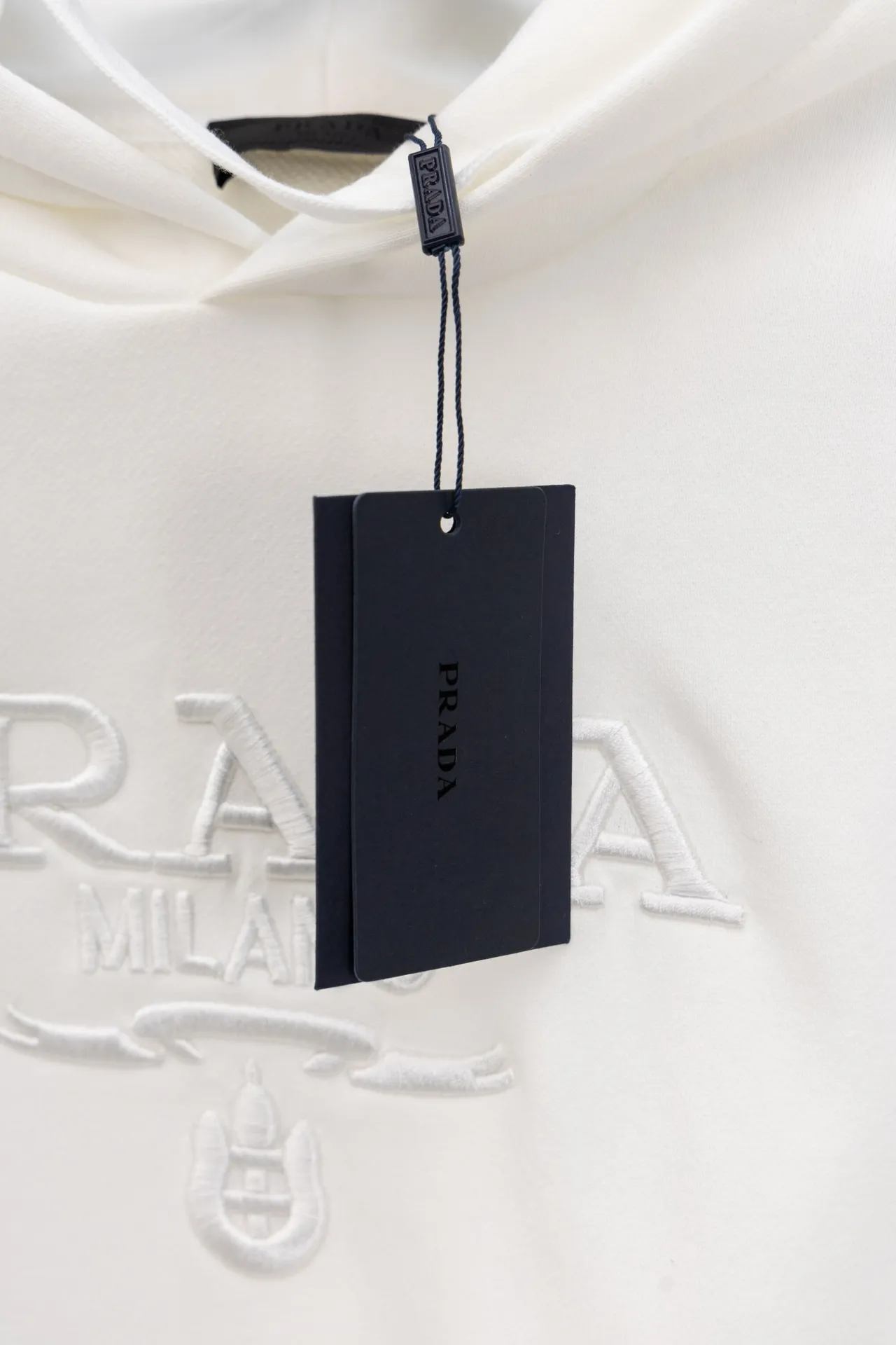 Logo-Embroidered Cotton-Jersey Hoodie D20019900 — view 5