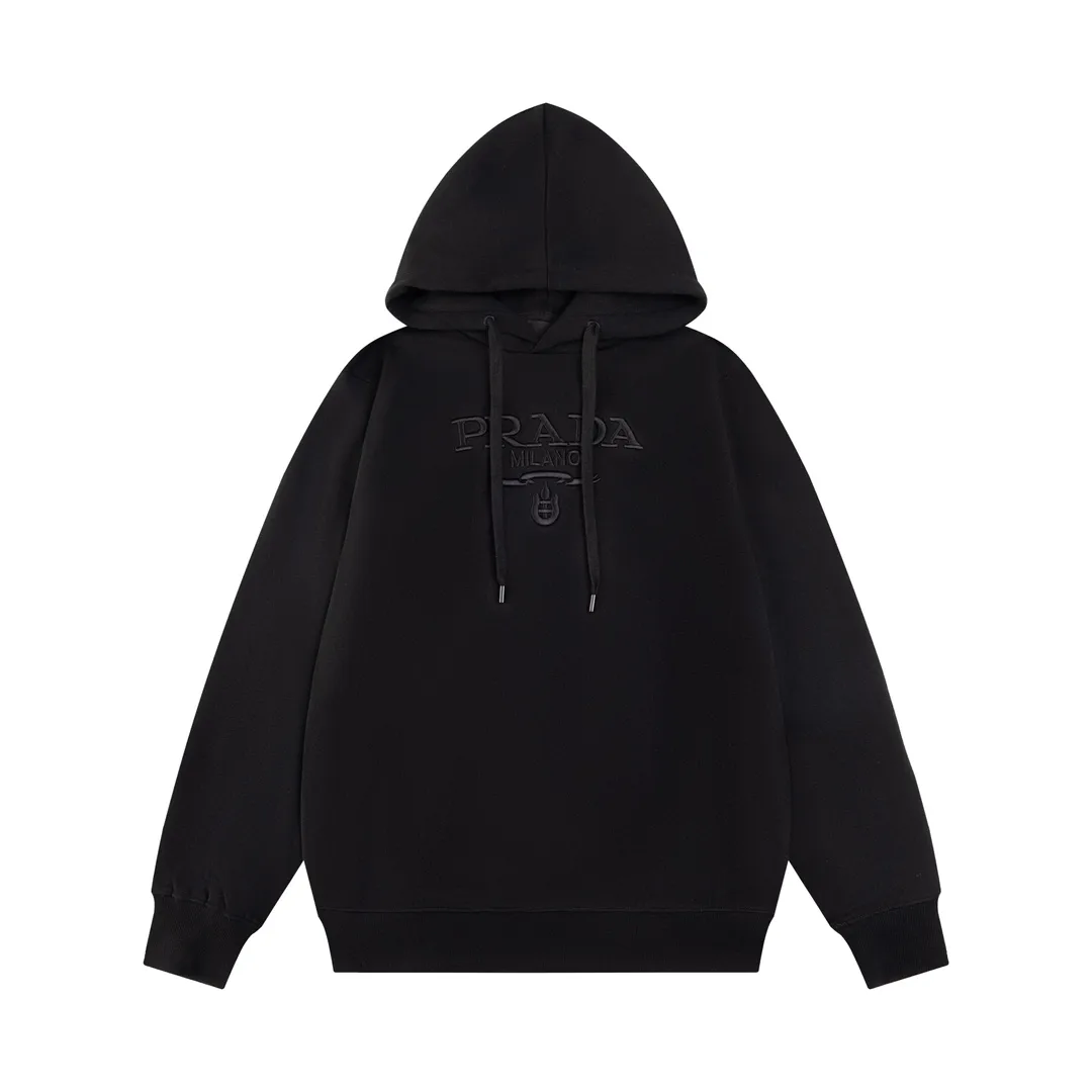 Logo-Embroidered Cotton-Jersey Hoodie D20019899 — view 2
