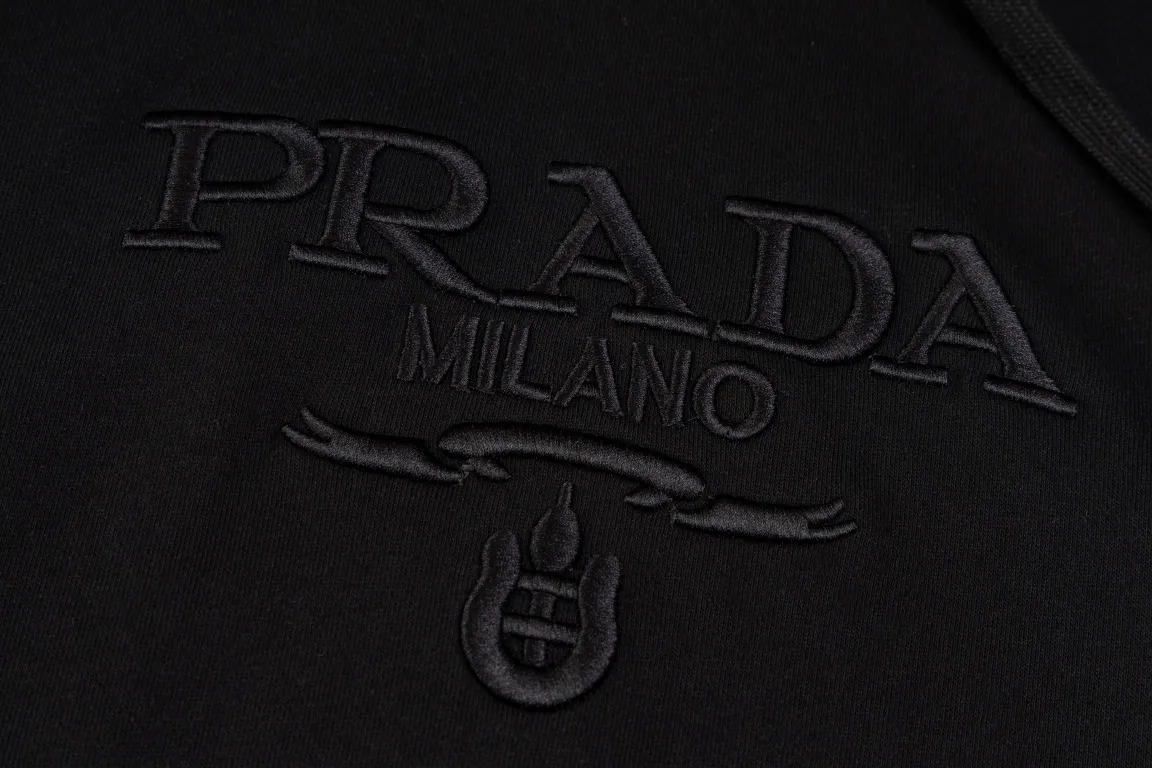 Logo-Embroidered Cotton-Jersey Hoodie D20019899 — view 9