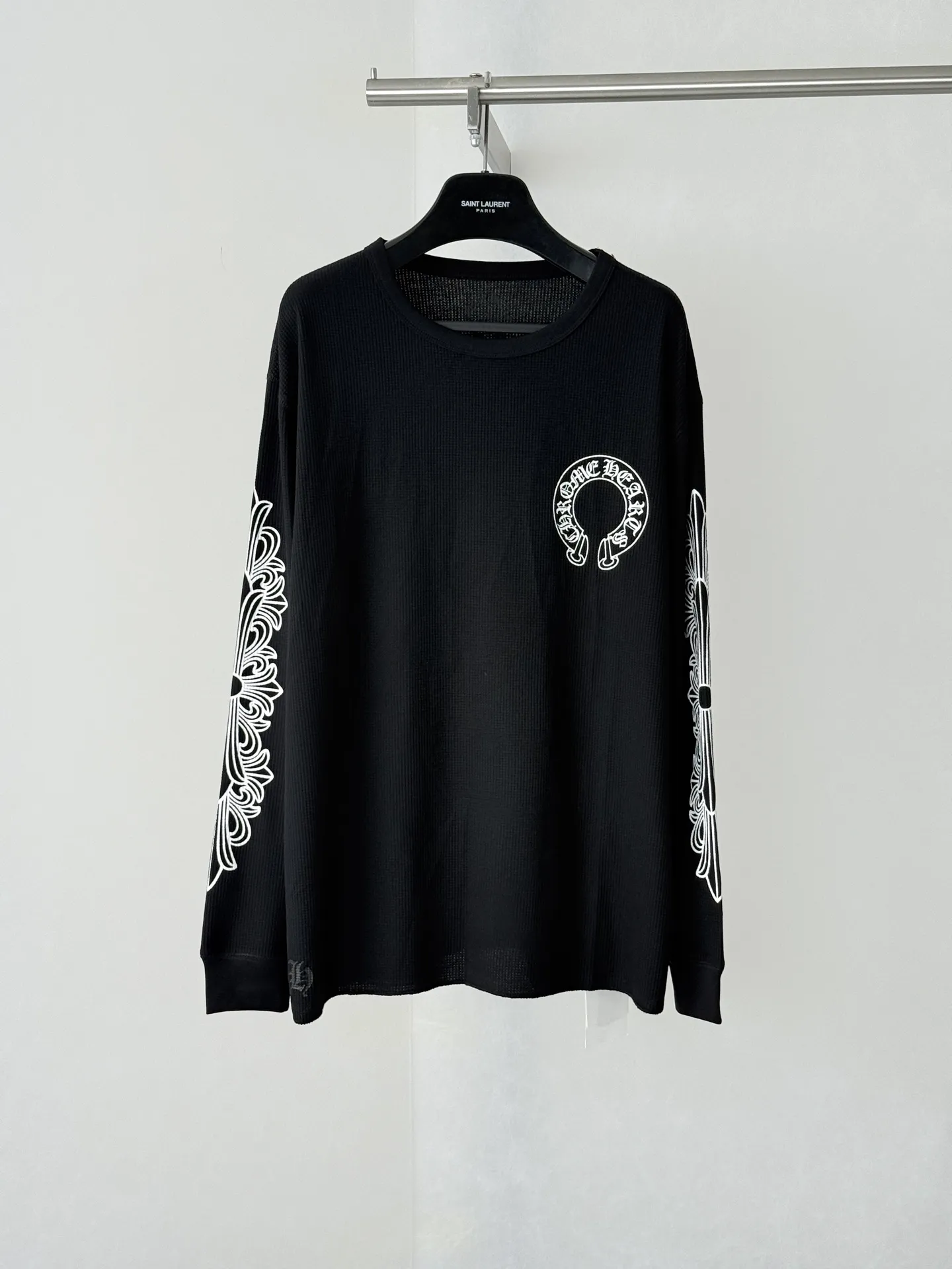 Horseshoe Logo Waffle-Knit Long-Sleeve T-Shirt D20522622