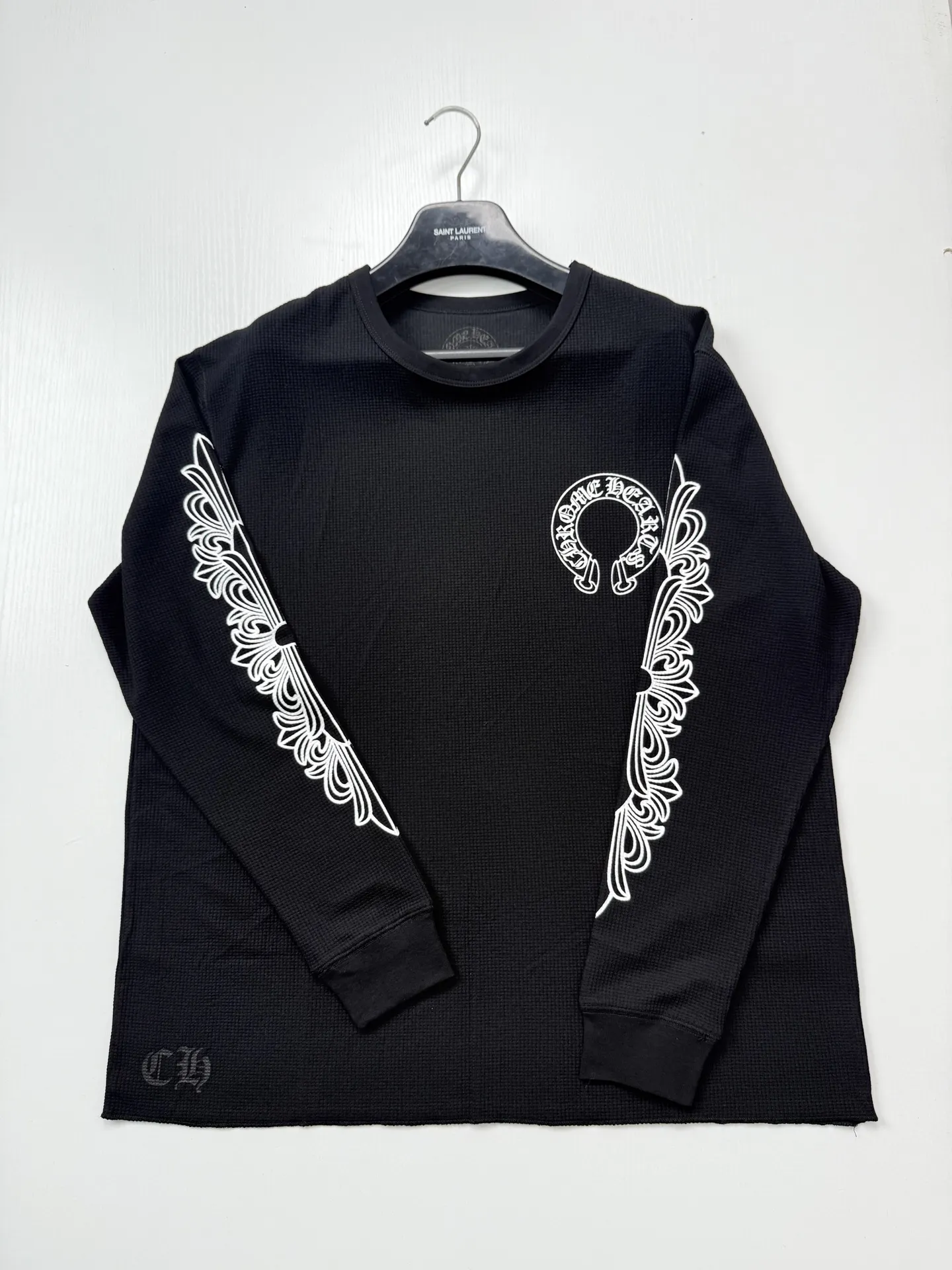 Horseshoe Logo Waffle-Knit Long-Sleeve T-Shirt D20522622 — view 3