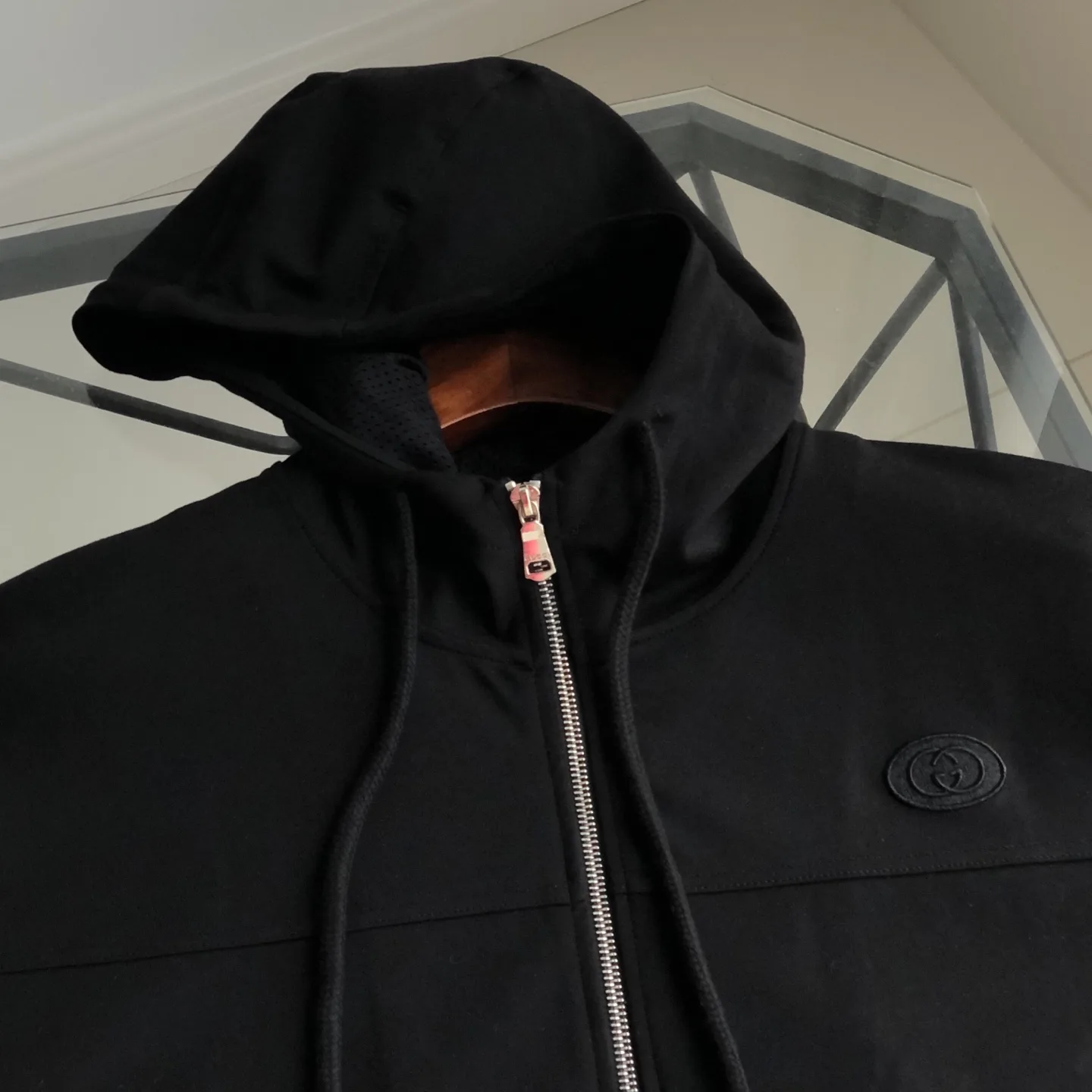 Web-Stripe Trim Hooded Zip-Up Sweatshirt D20520081 — view 3