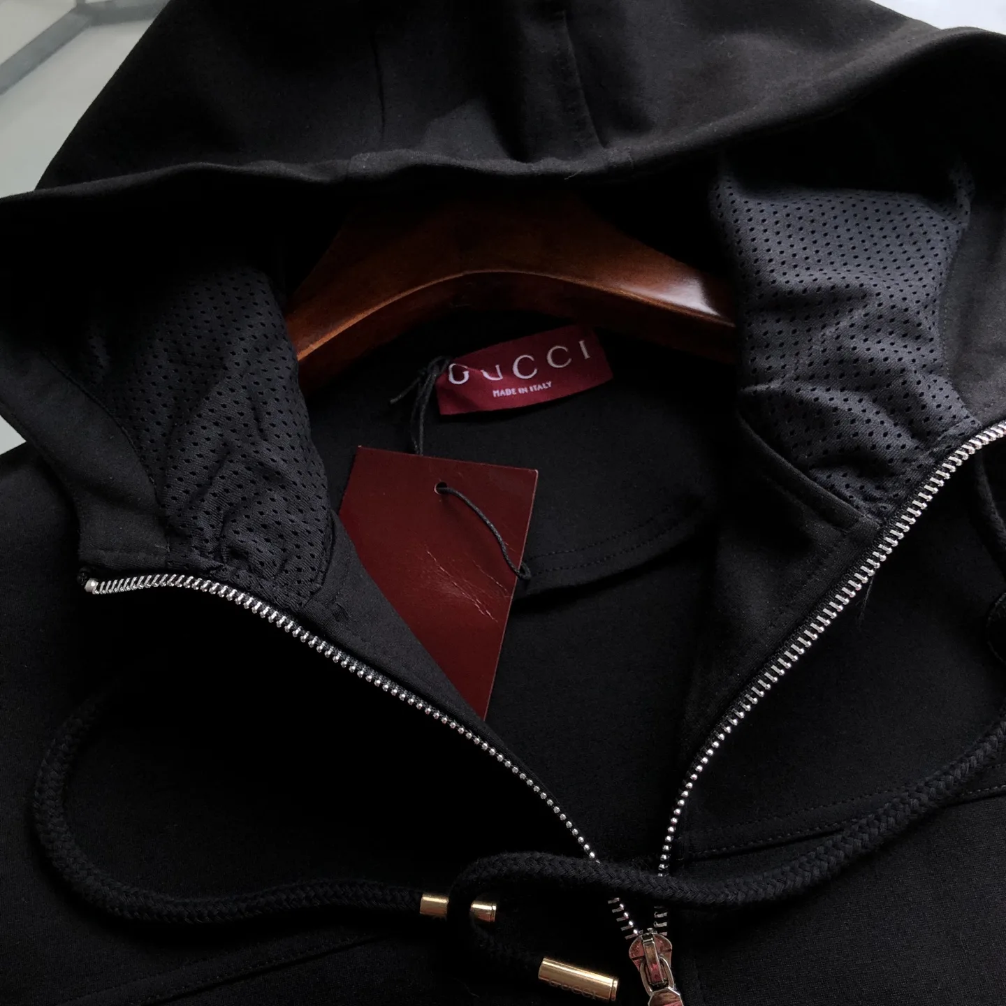 Web-Stripe Trim Hooded Zip-Up Sweatshirt D20520081 — view 4