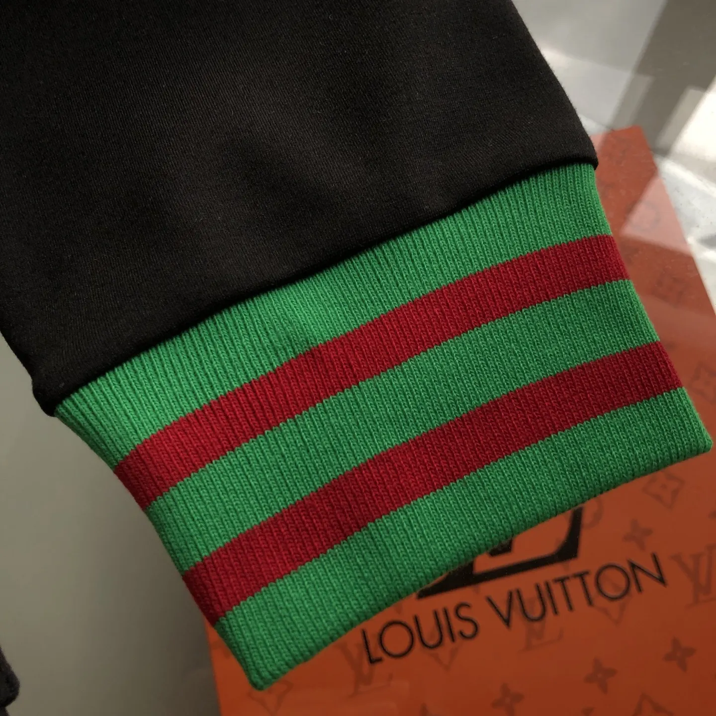 Web-Stripe Trim Hooded Zip-Up Sweatshirt D20520081 — view 8