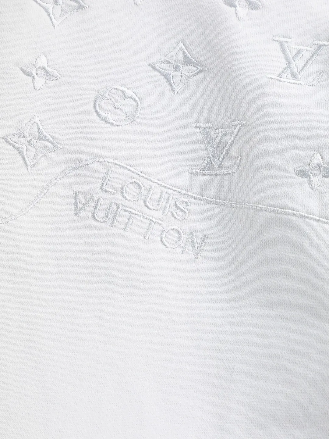 Monogram Embroidered Cotton Hoodie D20522825 — view 7