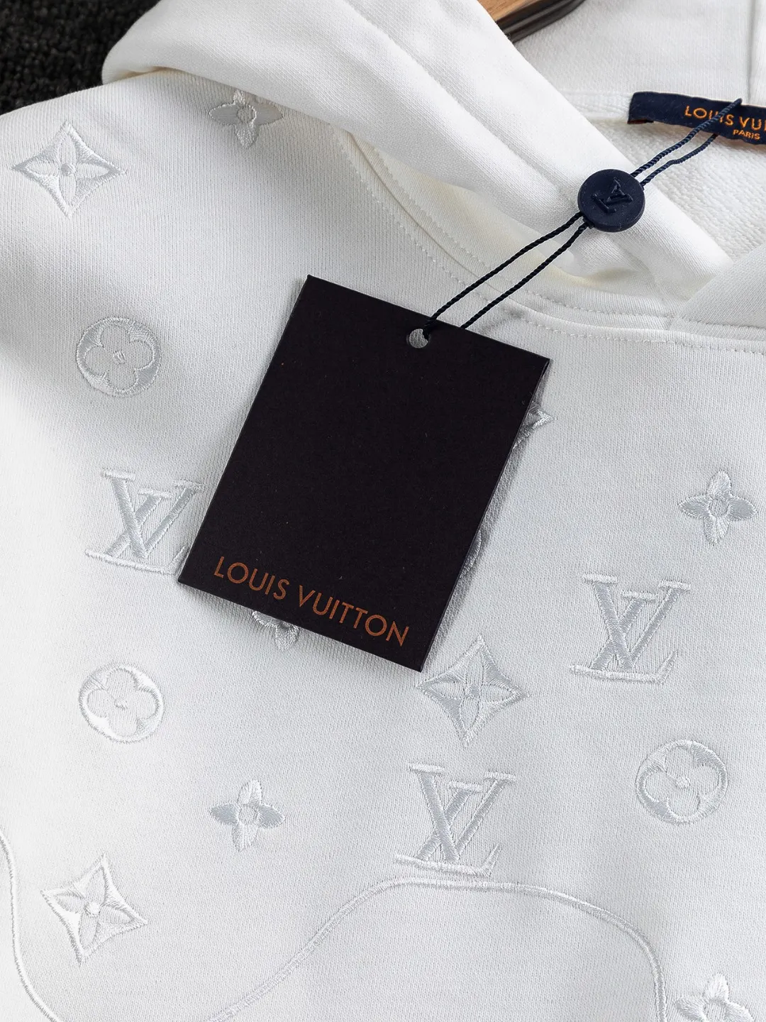 Monogram Embroidered Cotton Hoodie D20522825 — view 8