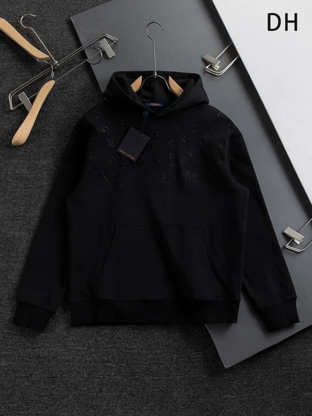 Monogram Embroidered Cotton Hoodie D20522824