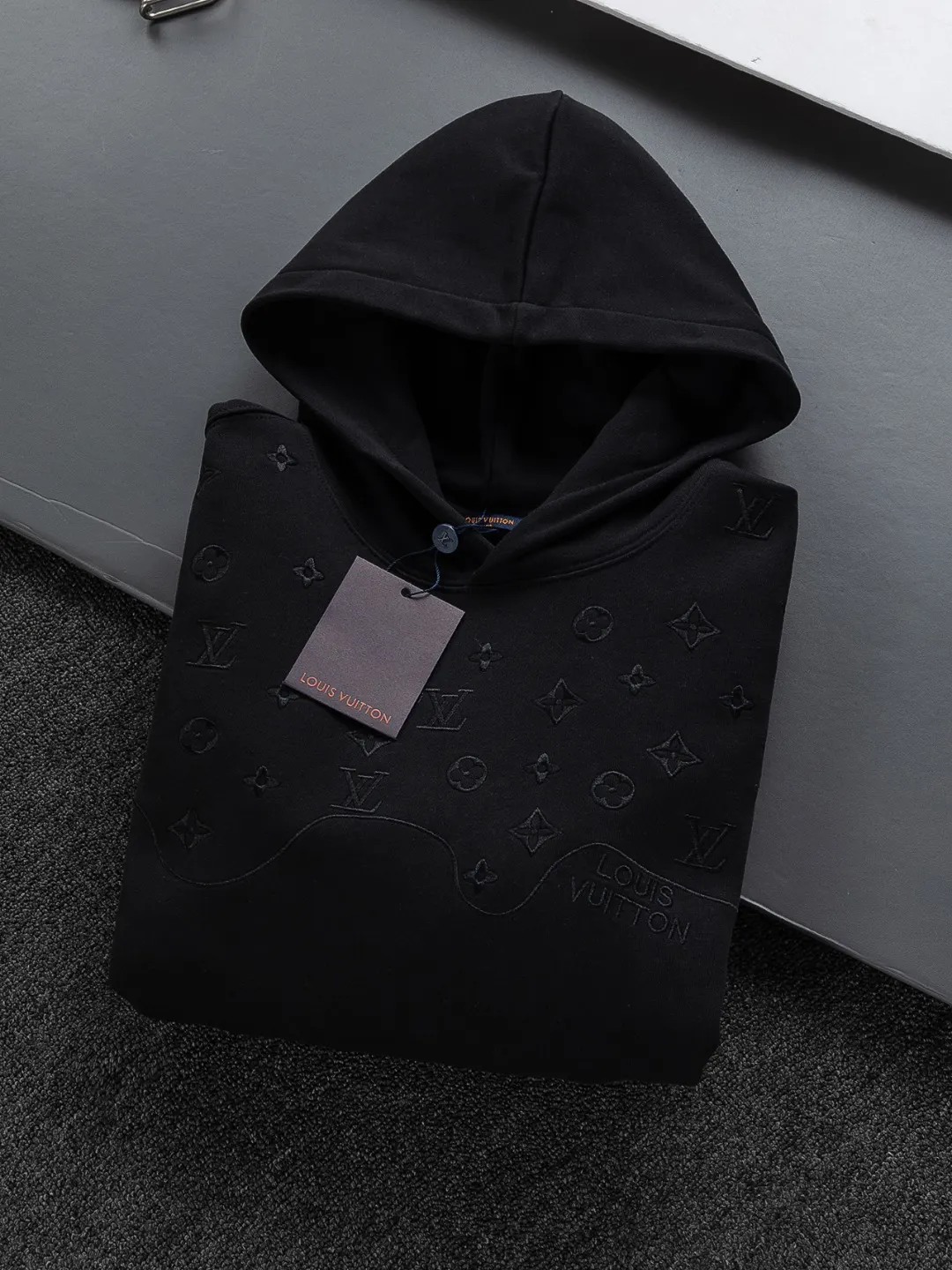 Monogram Embroidered Cotton Hoodie D20522824 — view 4