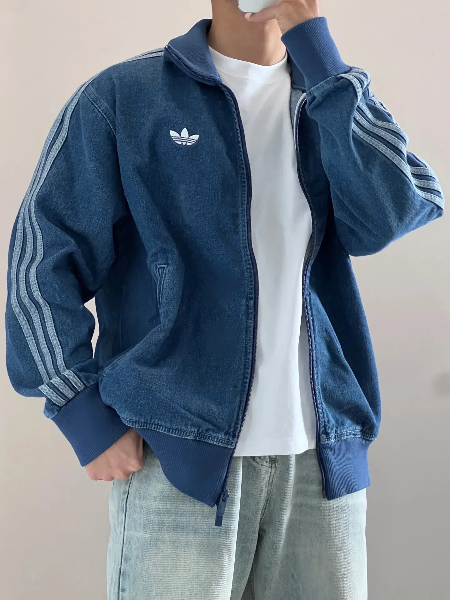 Adidas Originals Firebird Denim Track Jacket D20521729 — view 4