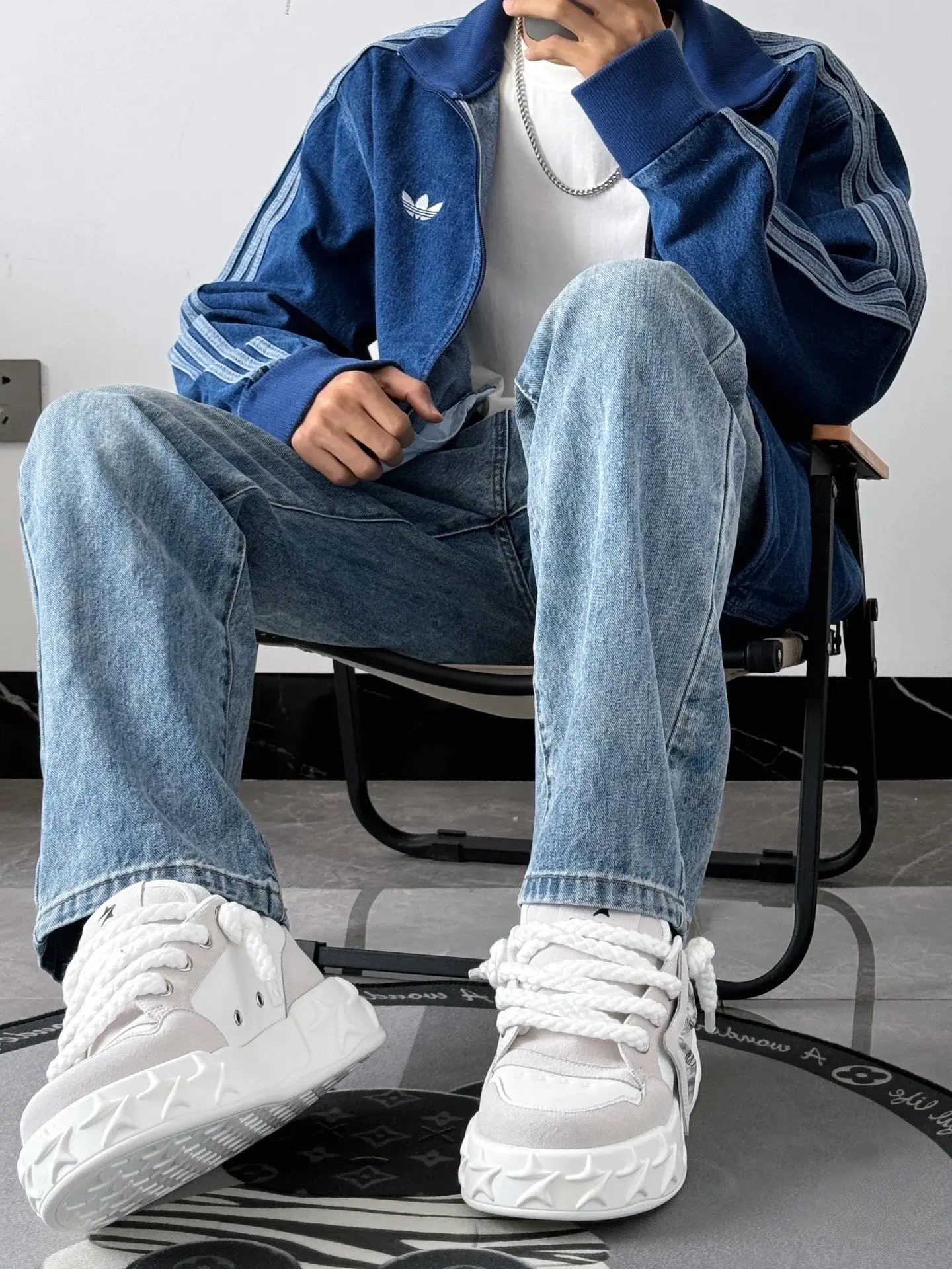 Adidas Originals Firebird Denim Track Jacket D20521729 — view 21