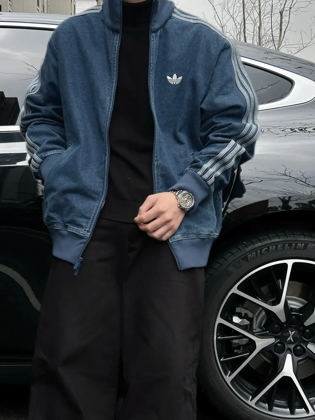 Adidas Originals Firebird Denim Track Jacket D20521729 — view 25