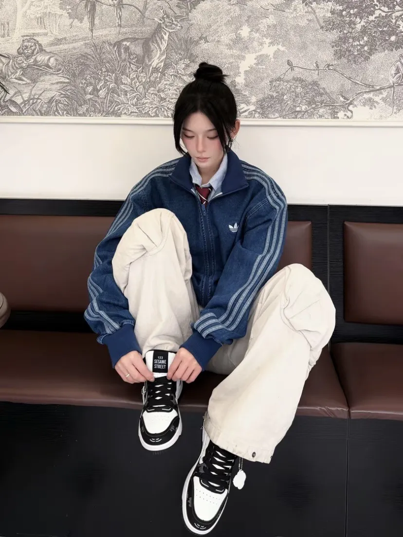 Adidas Originals Firebird Denim Track Jacket D20521729 — view 32