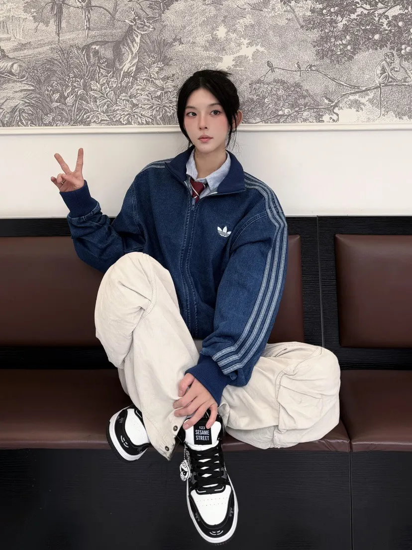 Adidas Originals Firebird Denim Track Jacket D20521729 — view 33