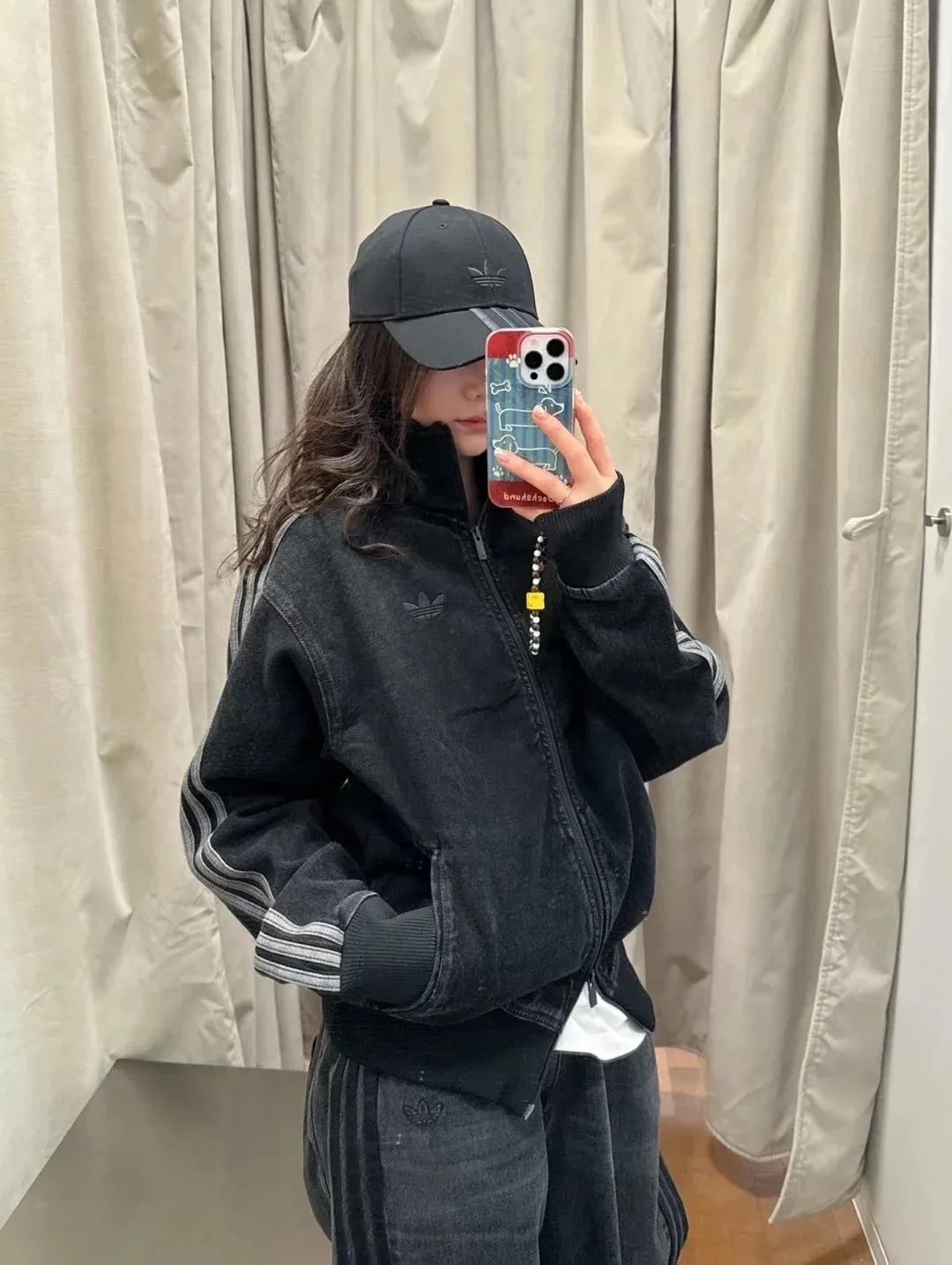 Adidas Originals Firebird Washed Denim Track Jacket D20521730 — view 15